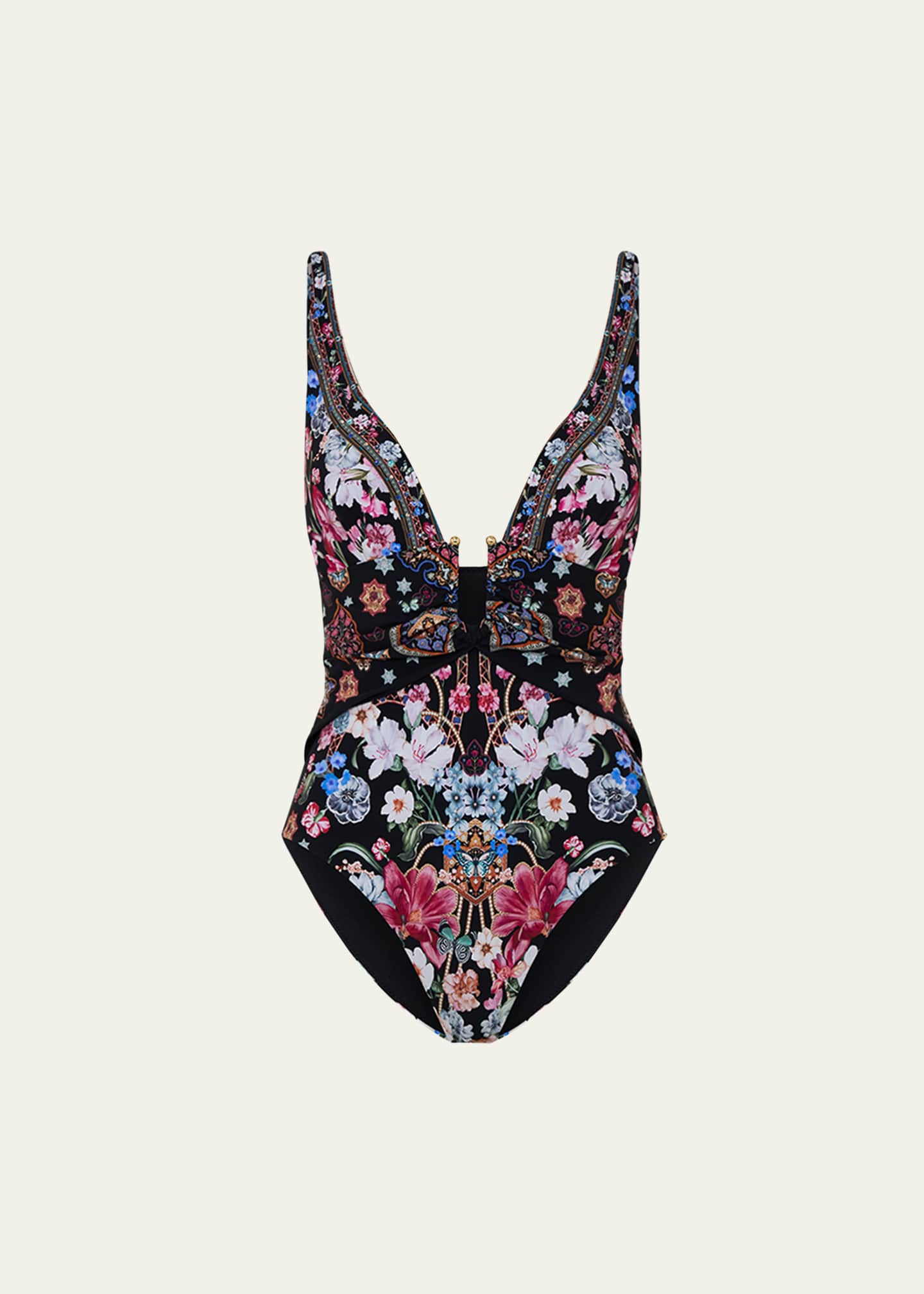 Camilla Midnight in Monserrate U-Ring Underwire One-Piece Swimsuit