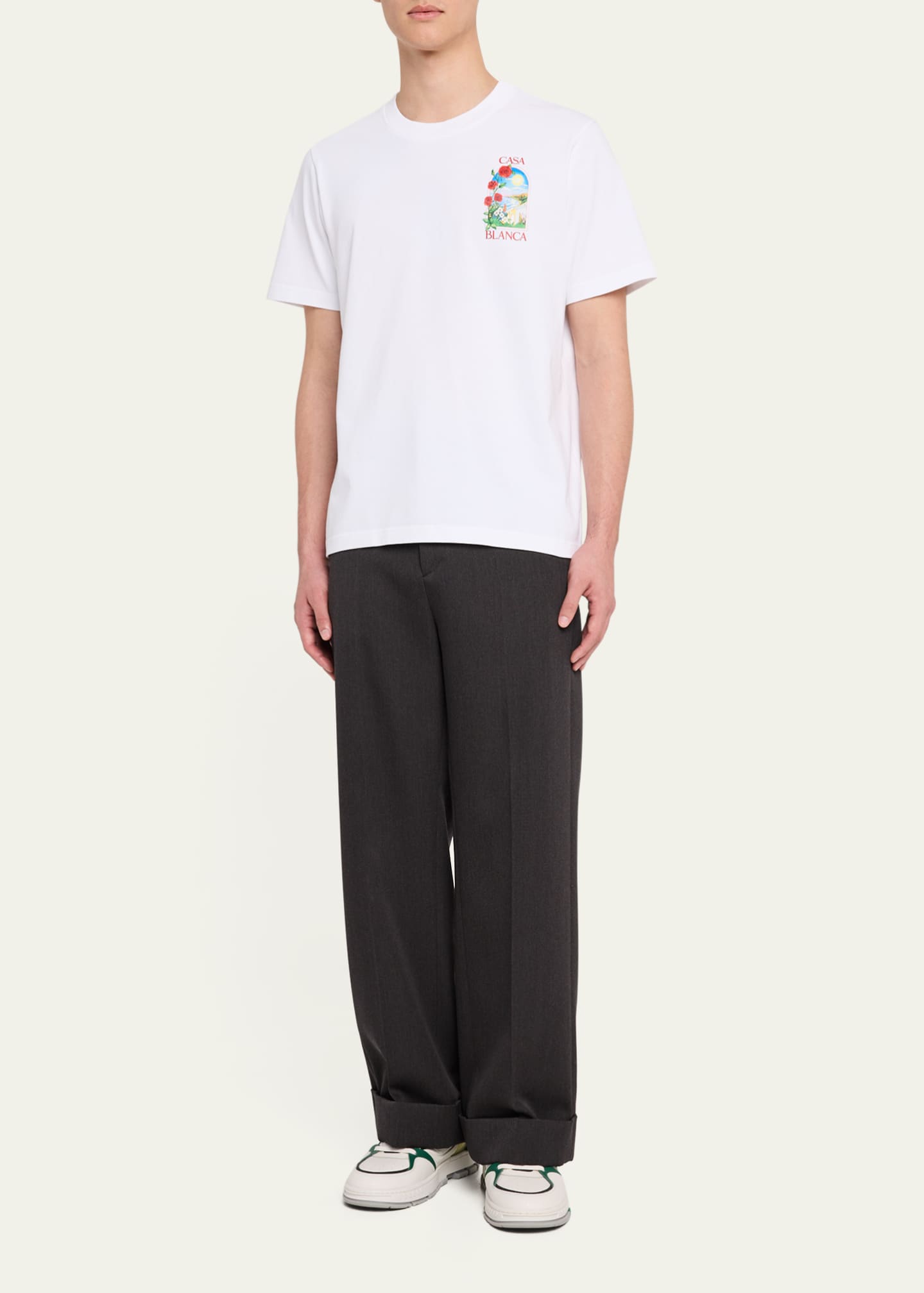 CASABLANCA Men's LA Days Printed T-Shirt Image 2 of 5