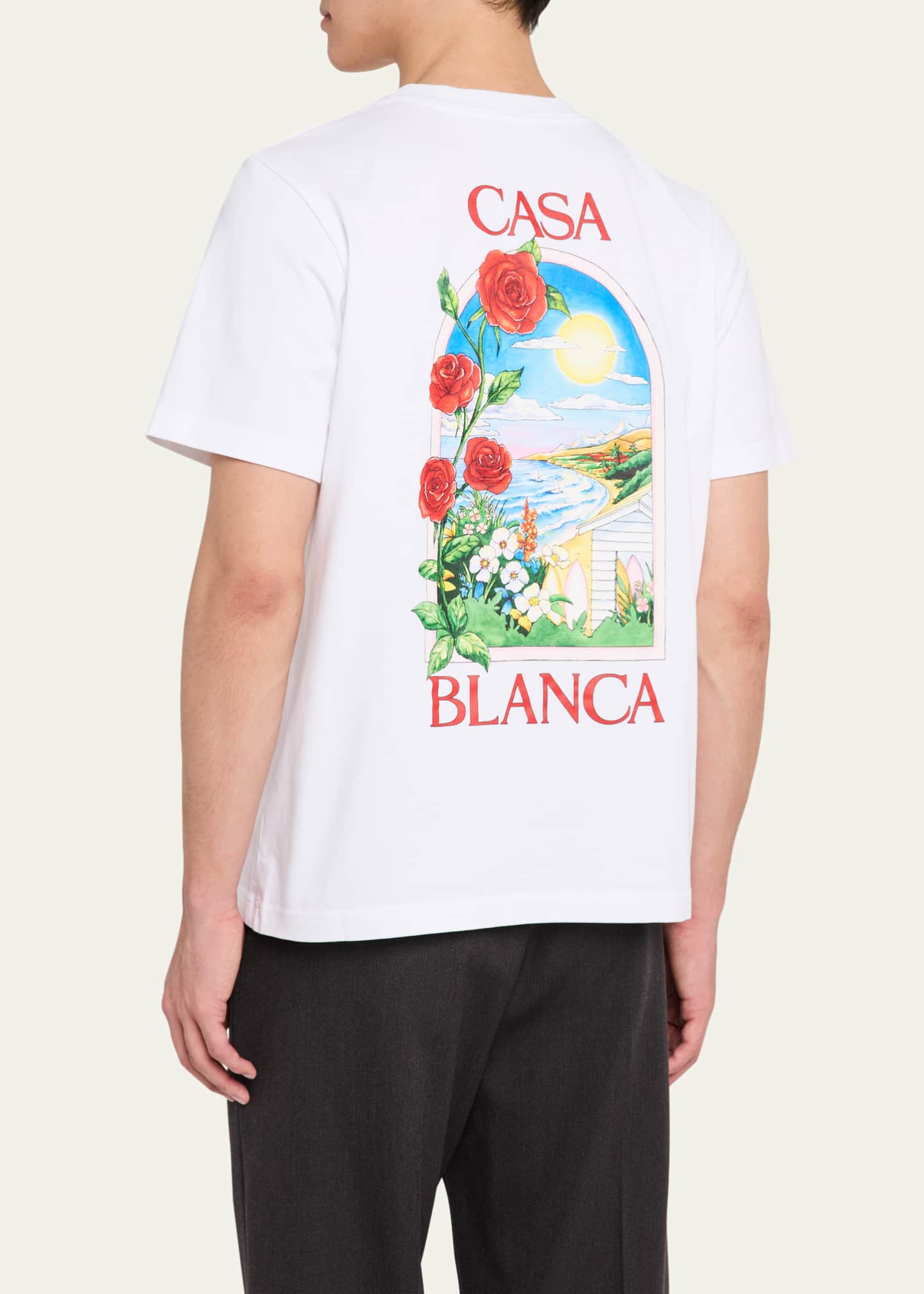 CASABLANCA Men's LA Days Printed T-Shirt Image 3 of 5