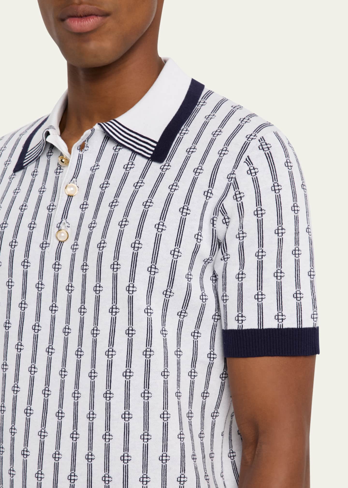 CASABLANCA Men's Monogram Polo Shirt Image 5 of 5
