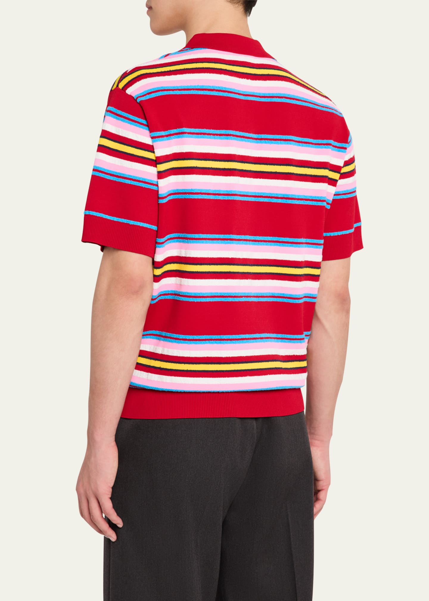 Men's Striped Polo Shirt