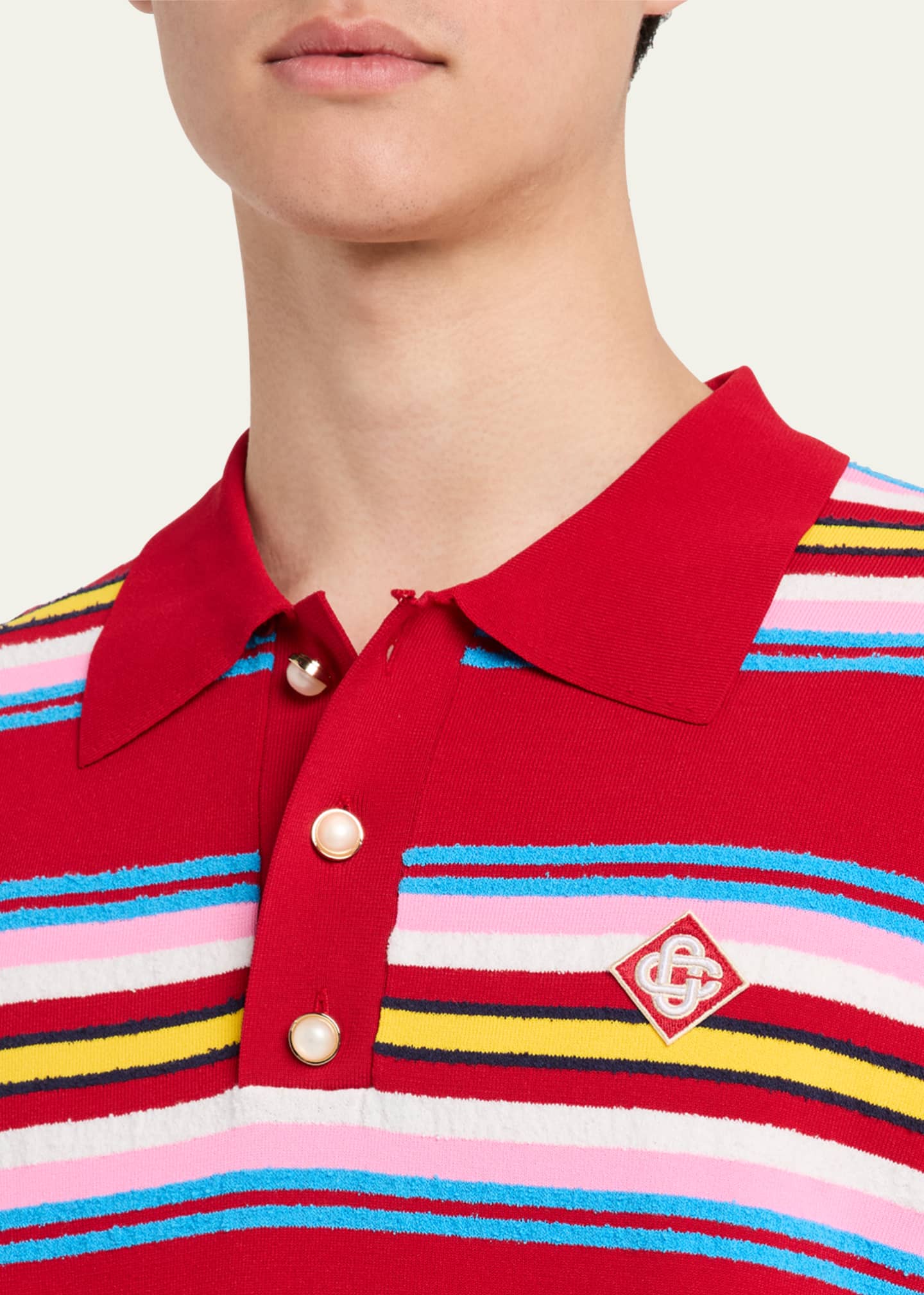 Men's Striped Polo Shirt