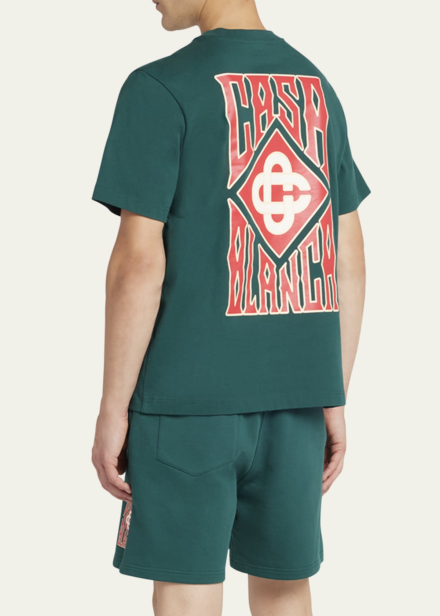 CASABLANCA Men's Gothic Stacked Logo T-Shirt Image 3 of 5