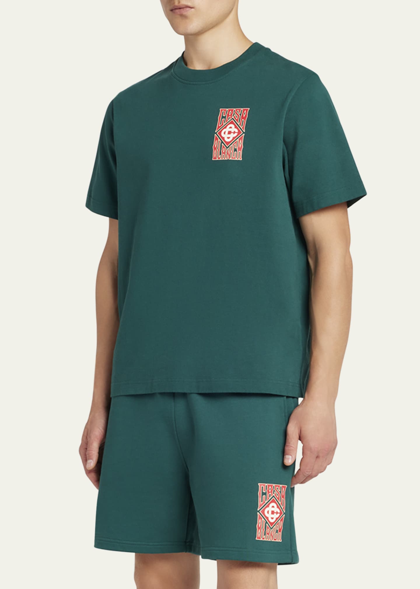 CASABLANCA Men's Gothic Stacked Logo T-Shirt Image 4 of 5