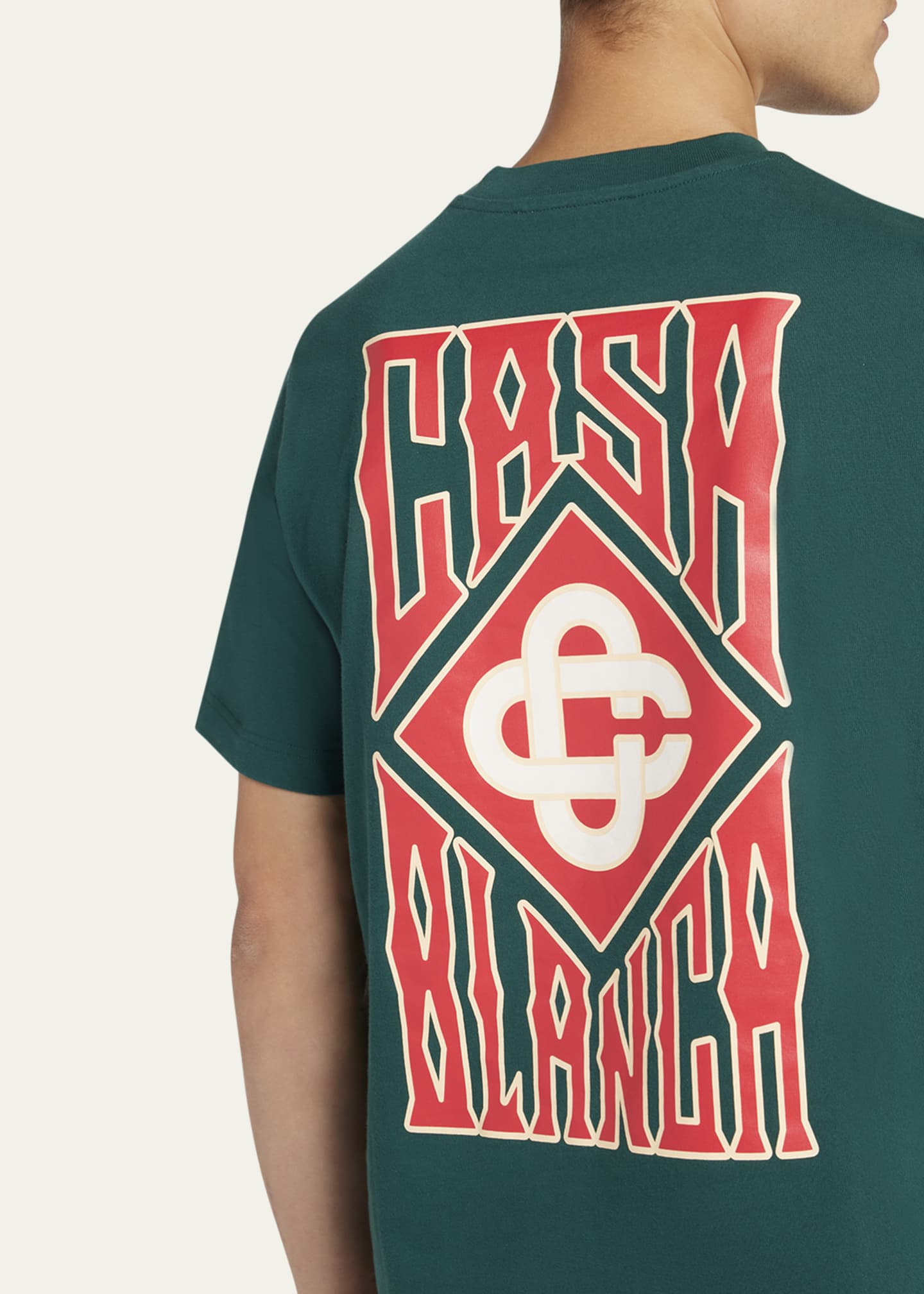 CASABLANCA Men's Gothic Stacked Logo T-Shirt Image 5 of 5