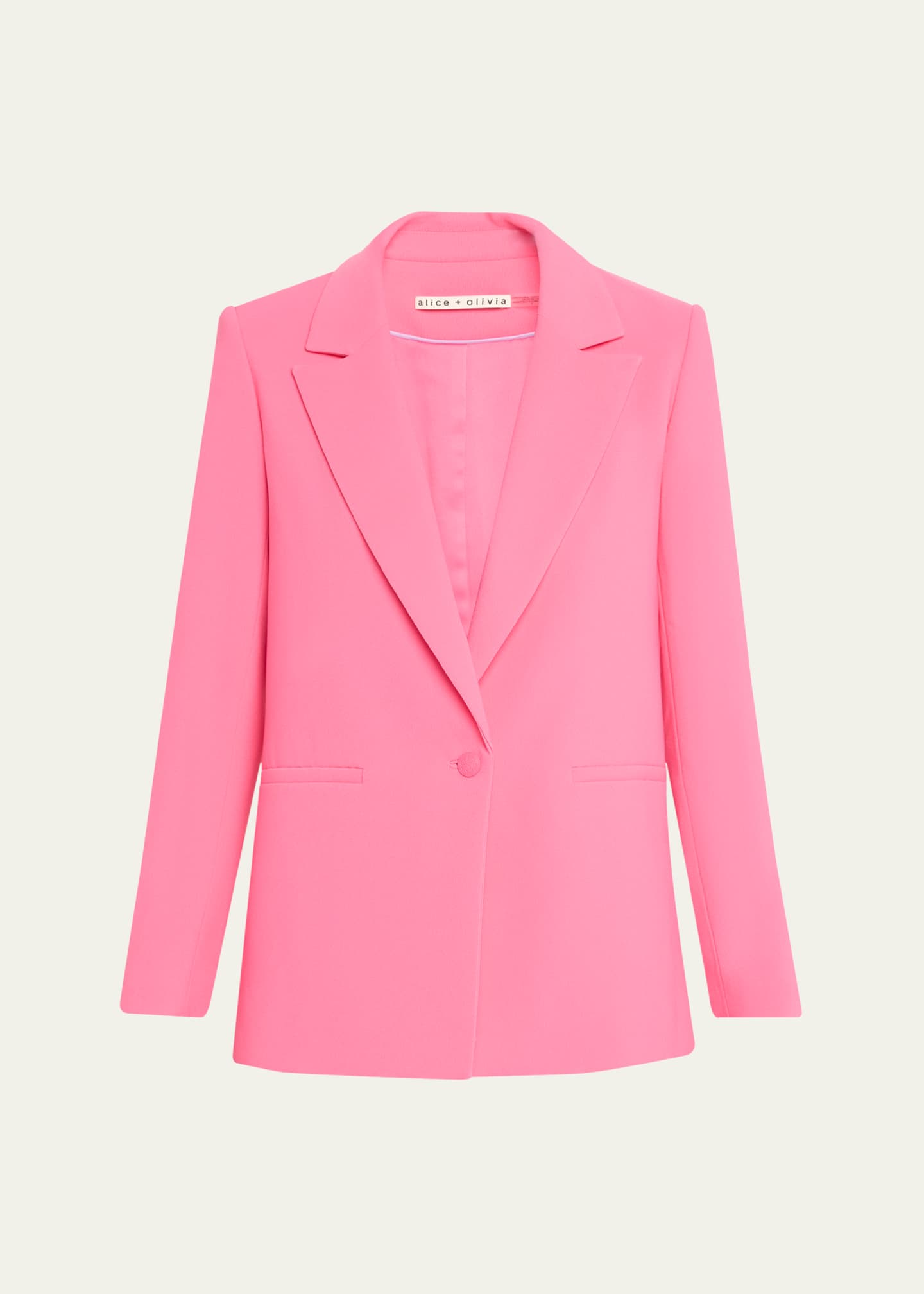 Alice + Olivia Denny Notch-Collar Boyfriend Blazer Image 1 of 5