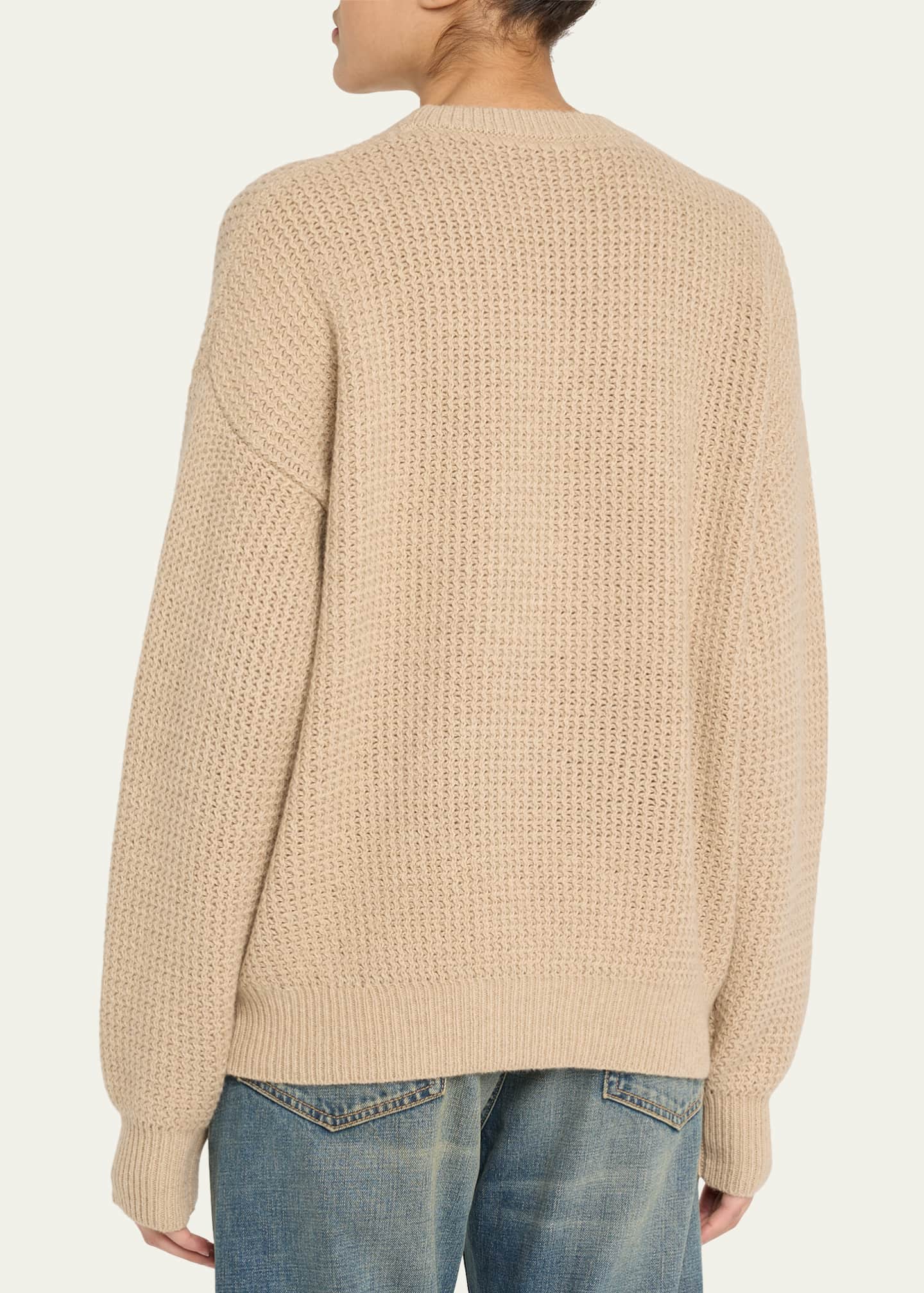 6397 Military Mesh Crewneck Sweater Image 3 of 5