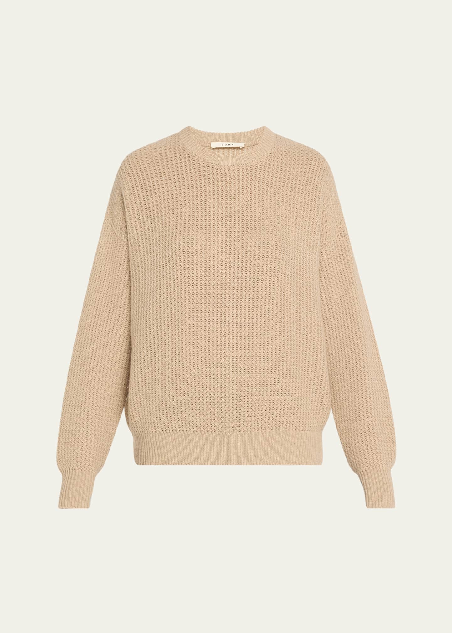 6397 Military Mesh Crewneck Sweater Image 1 of 5