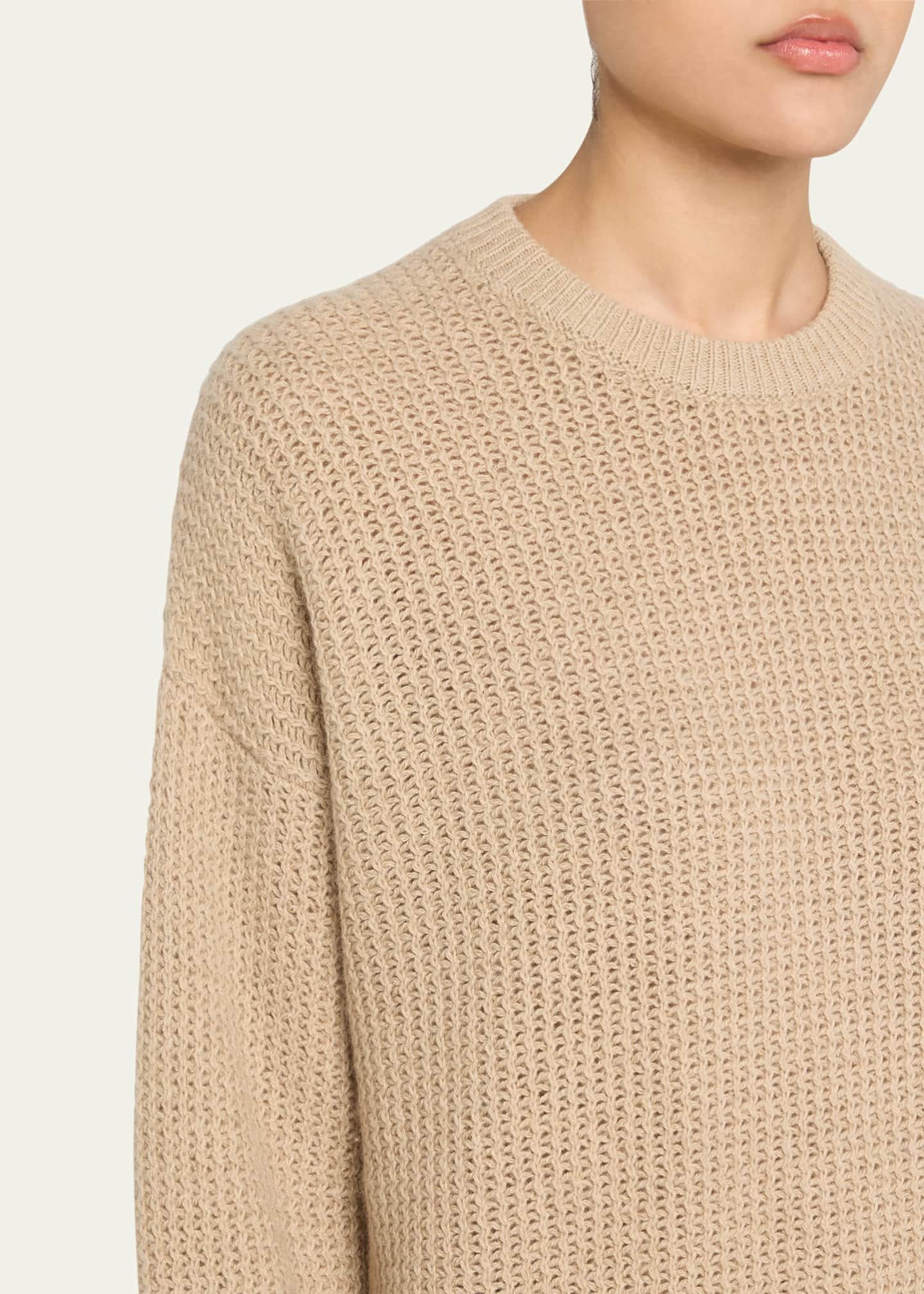 6397 Military Mesh Crewneck Sweater Image 5 of 5