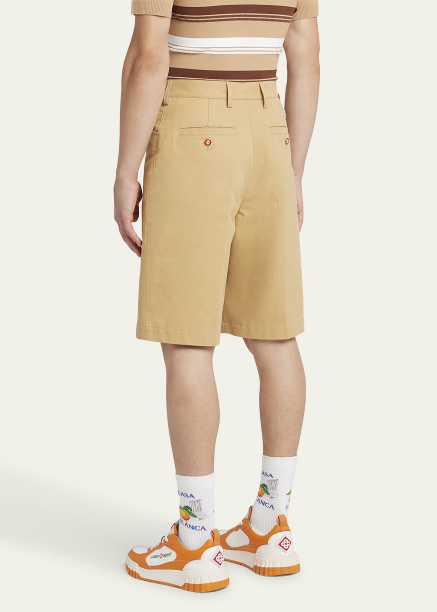 CASABLANCA Men's Twill Chicano Shorts Image 3 of 5