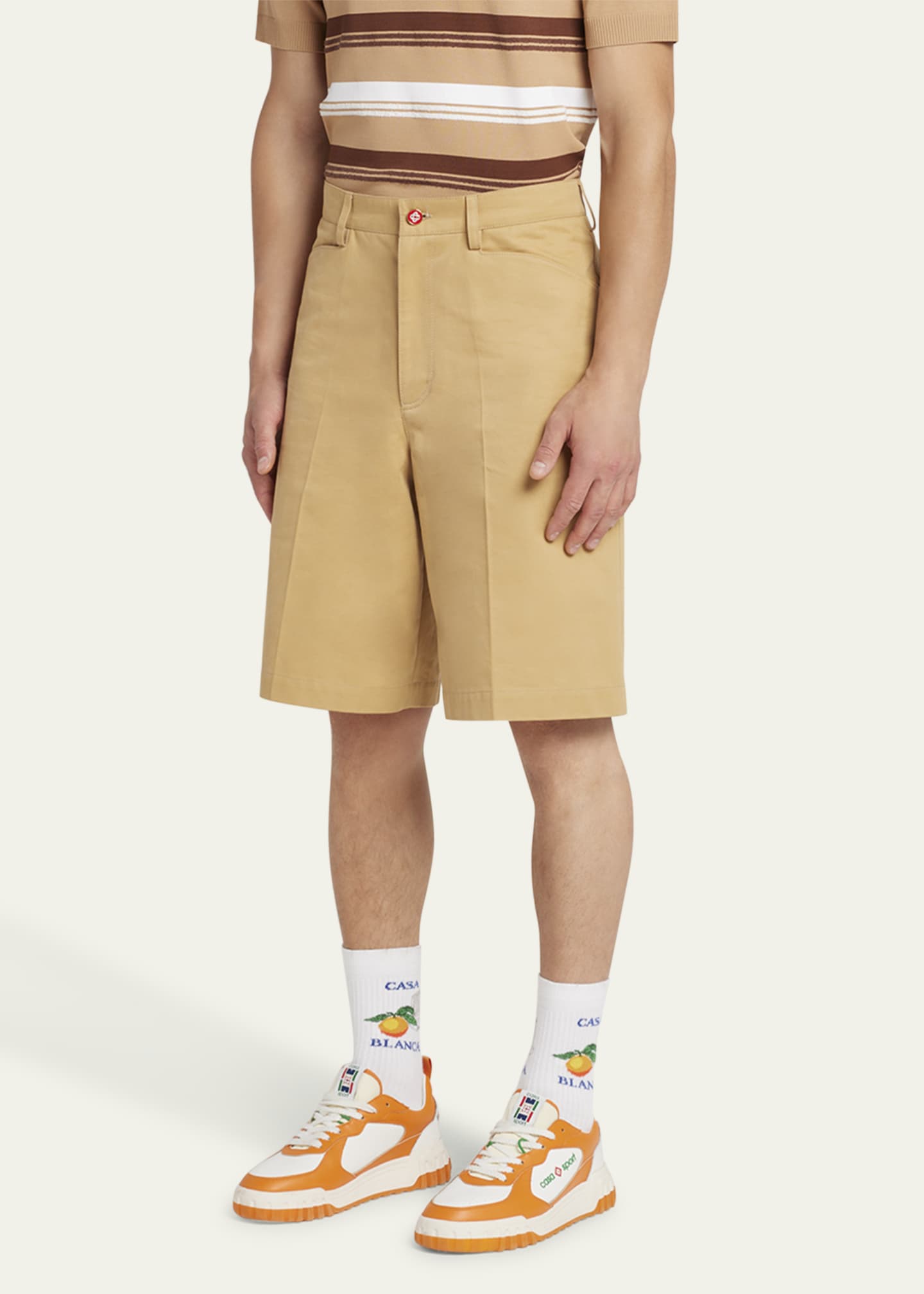 CASABLANCA Men's Twill Chicano Shorts Image 4 of 5