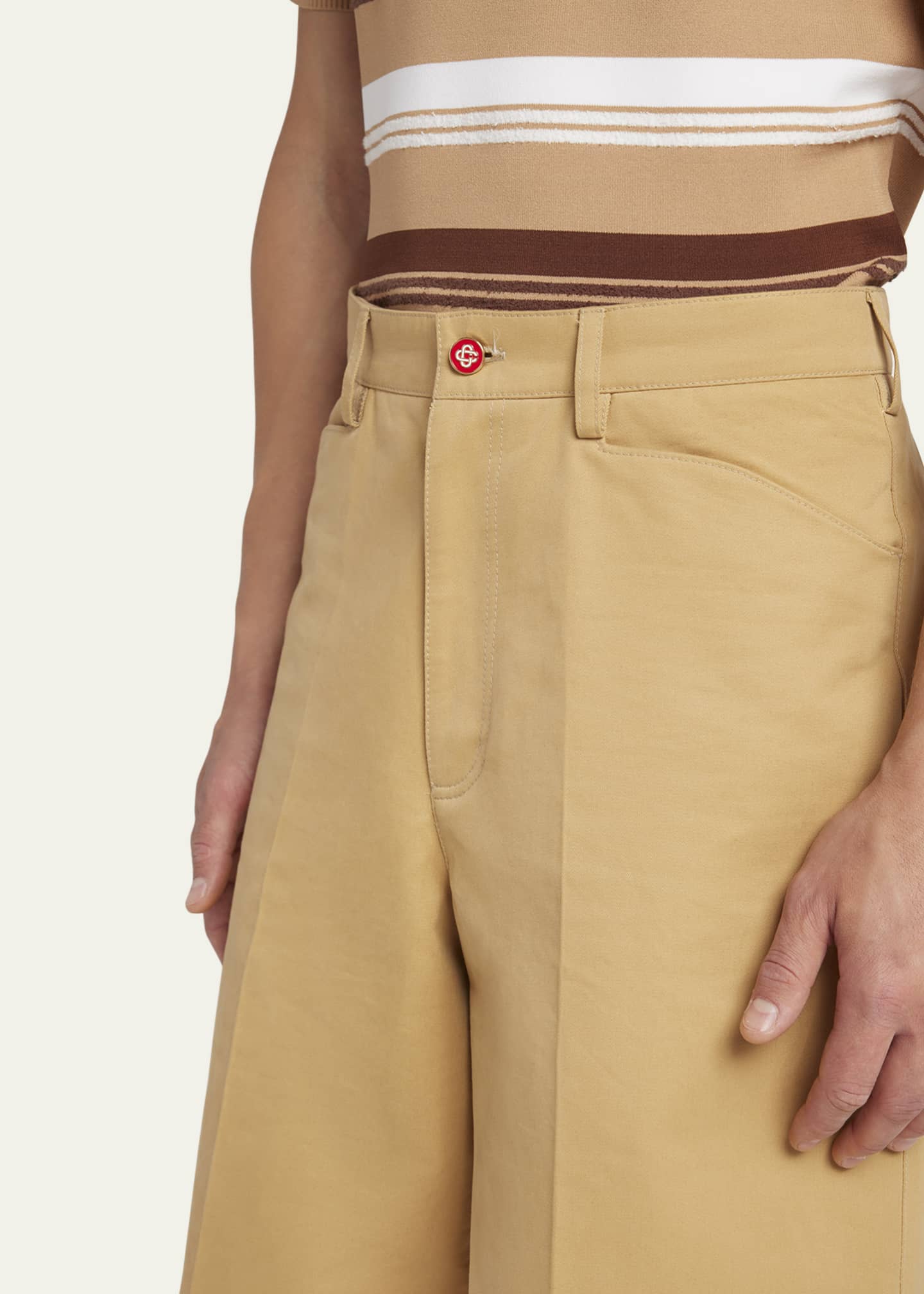 CASABLANCA Men's Twill Chicano Shorts Image 5 of 5