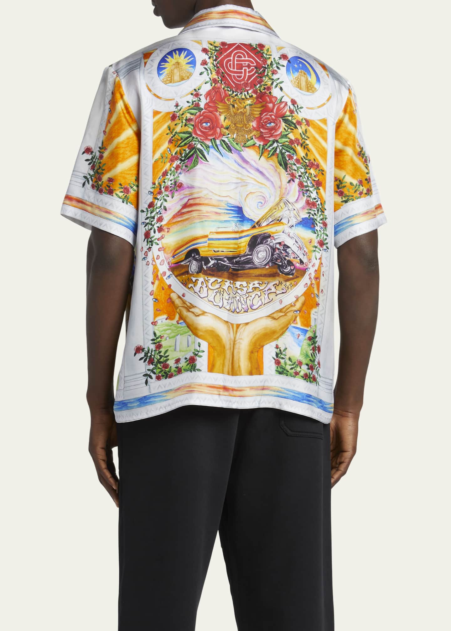 CASABLANCA Men's Lowriders Silk Sport Shirt Image 3 of 5