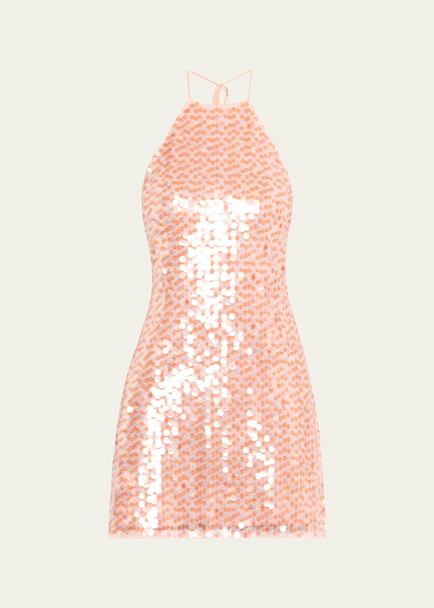 Toccin Micky Sequined Halter Shift Dress Image 1 of 5