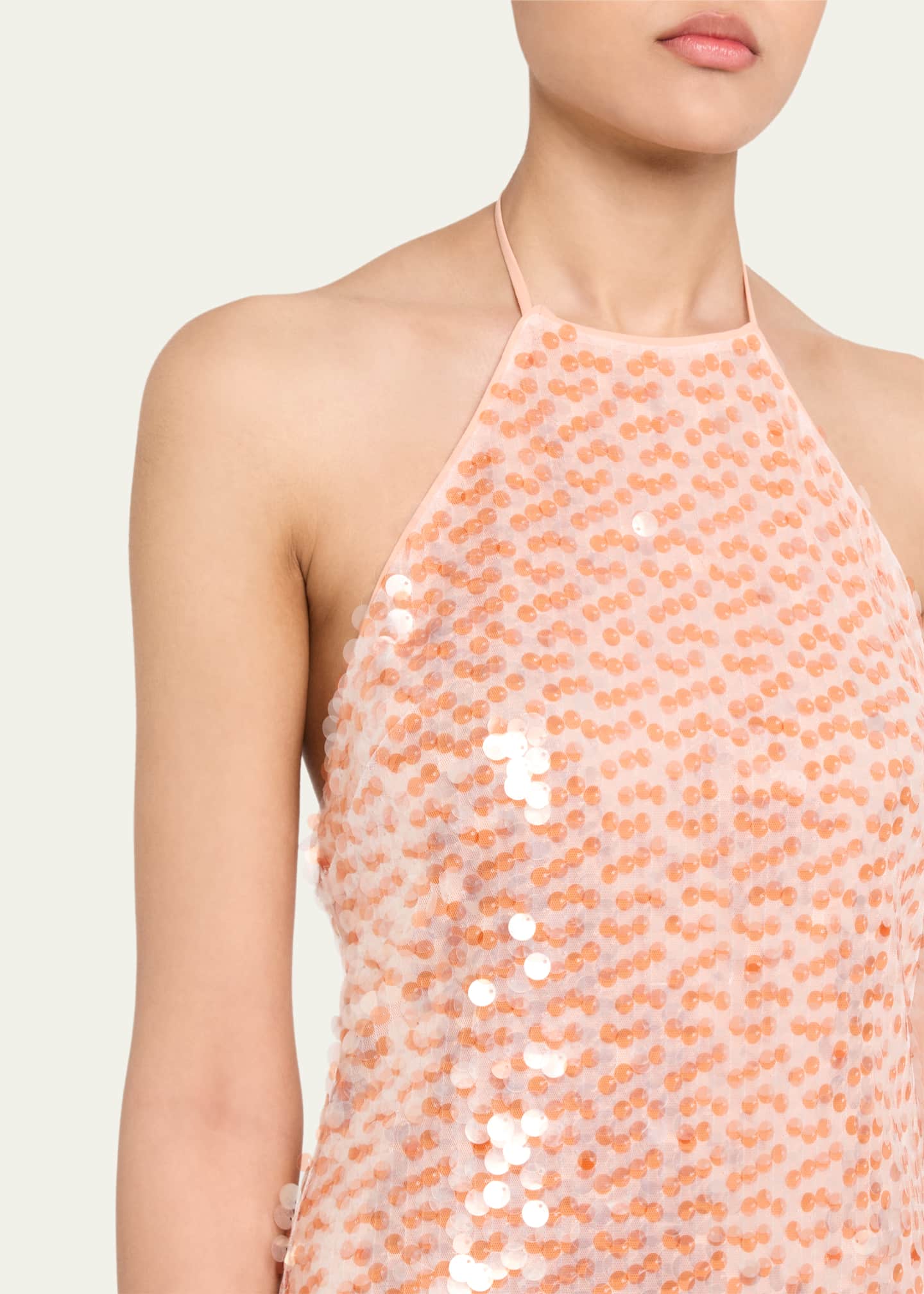 Toccin Micky Sequined Halter Shift Dress Image 5 of 5