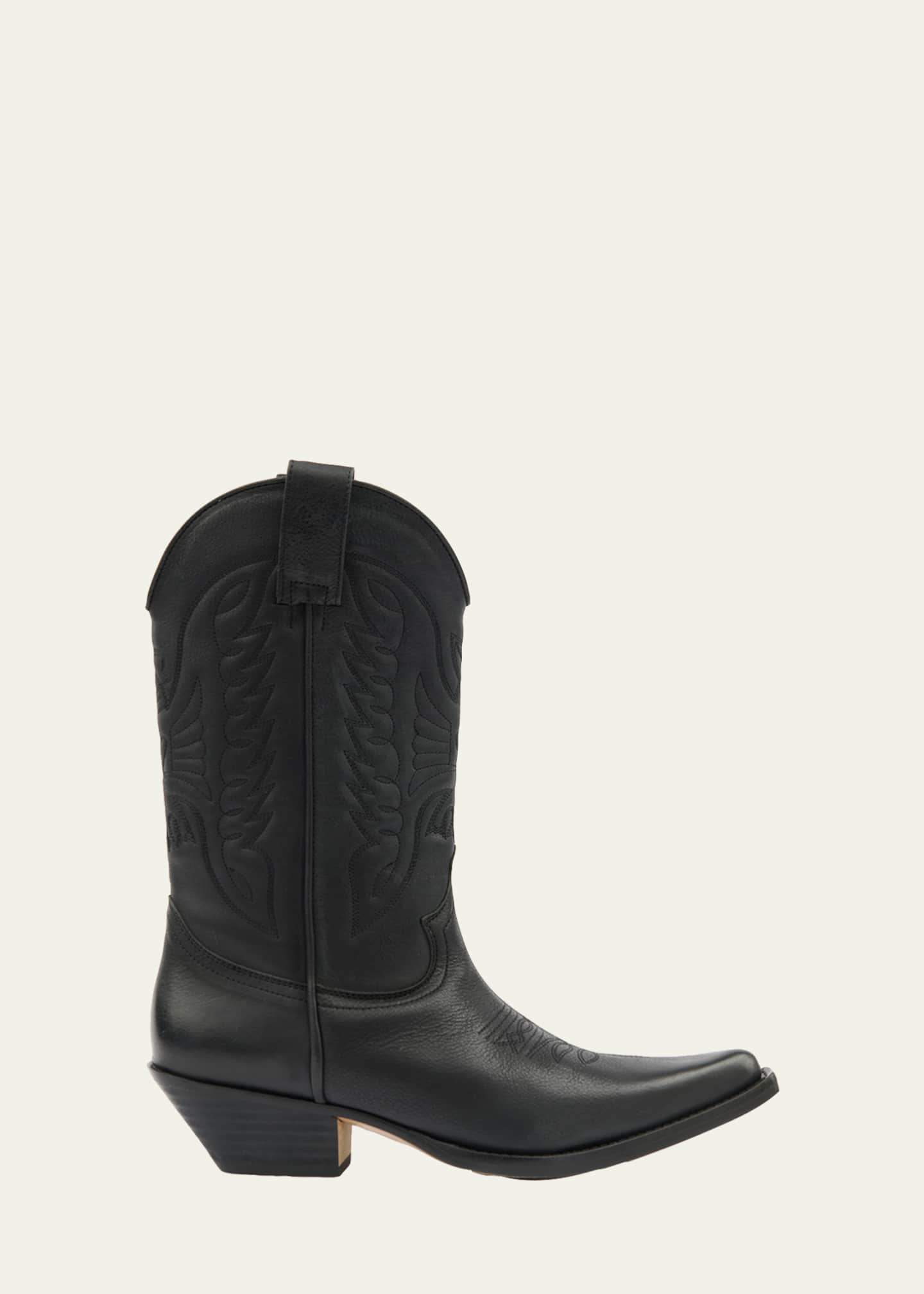 MM6 Maison Margiela Calfskin Leather Western Boots