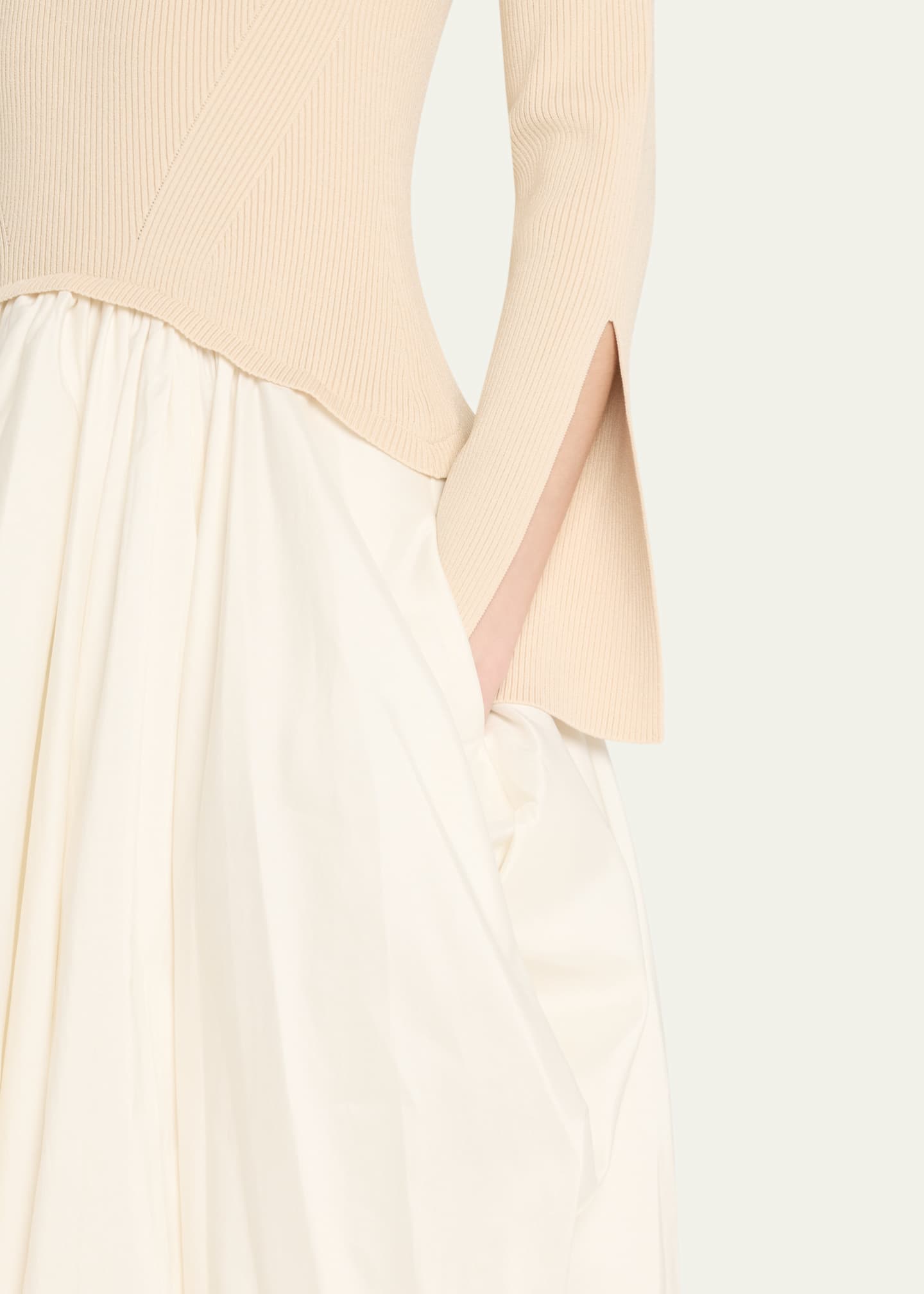 Kenlie Long-Sleeve Bubble Midi Dress