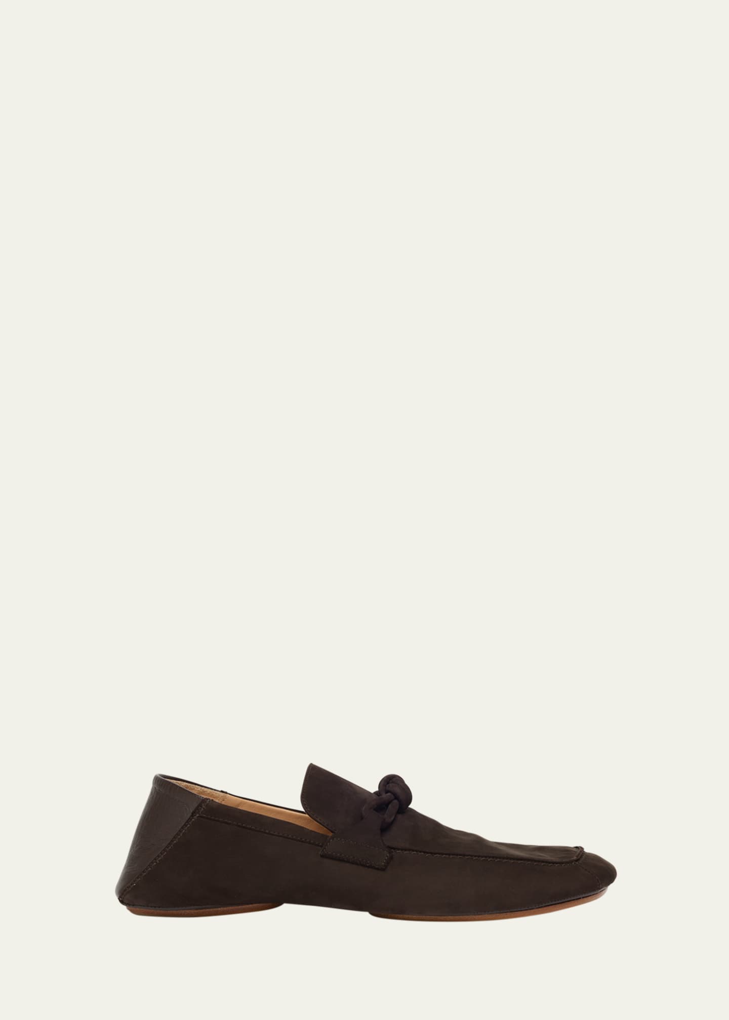 Bottega Veneta Men's Daddy Nubuck Collapsible-Heel Loafers Image 1 of 6