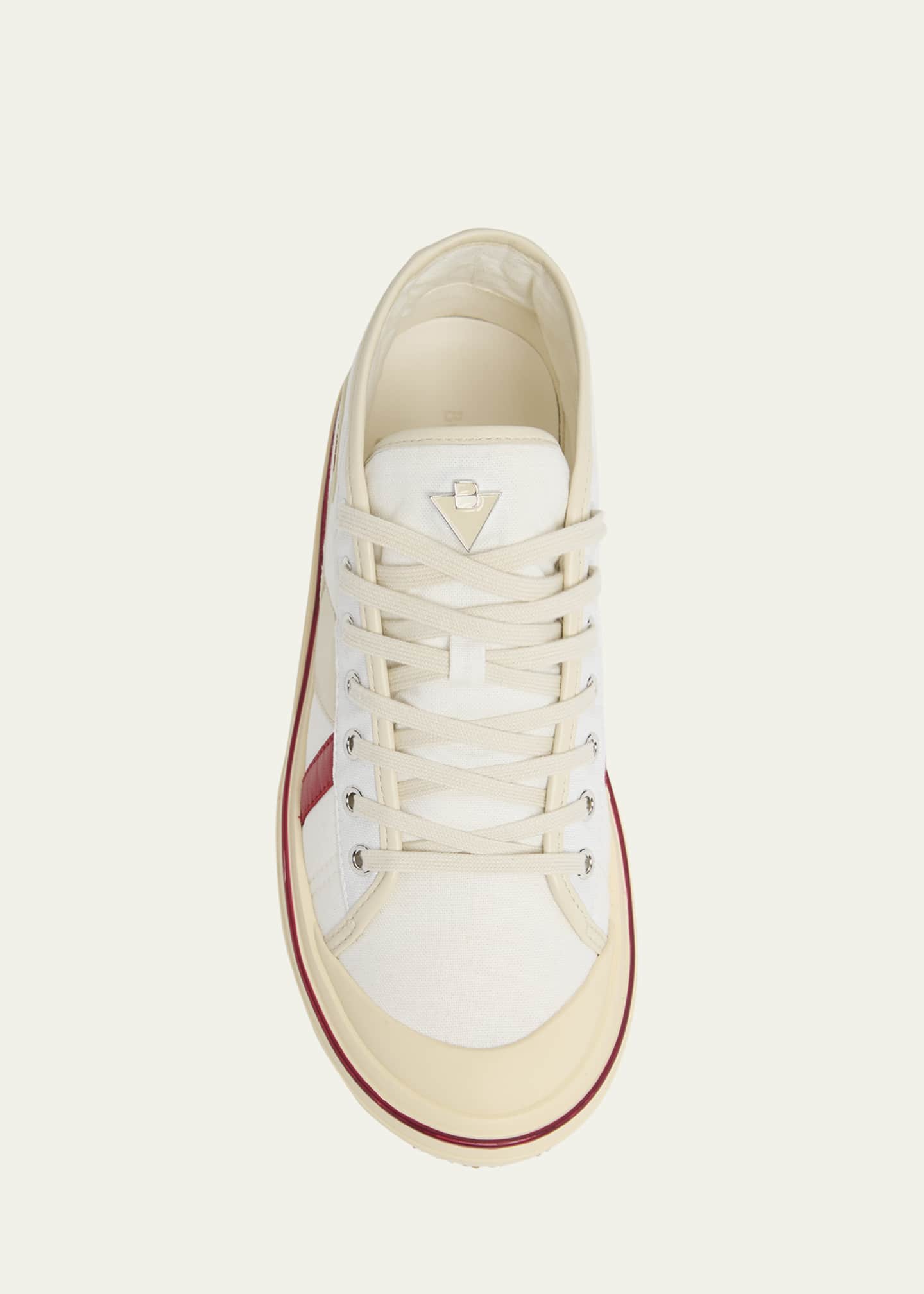 Bottega Veneta Men's Eliot Canvas Mid-Top Sneakers Image 6 of 6