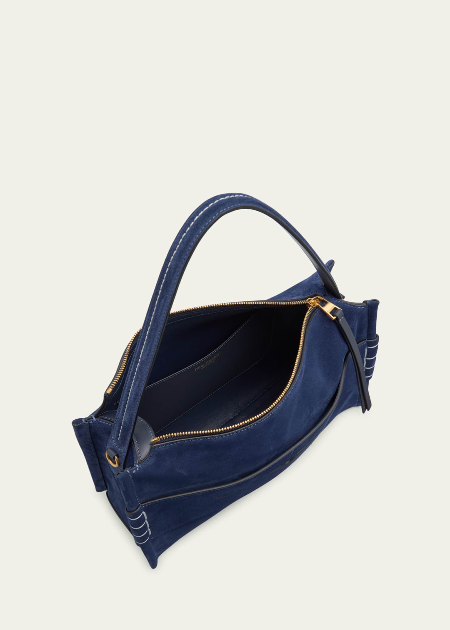 JW Anderson Loafer Medium Heavy Suede Crossbody Bag Image 4 of 6