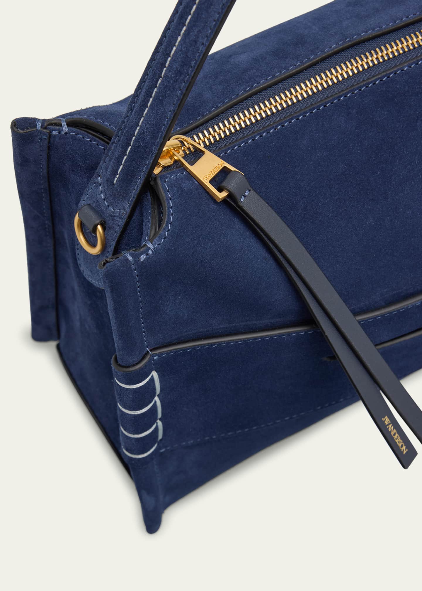 JW Anderson Loafer Medium Heavy Suede Crossbody Bag Image 6 of 6
