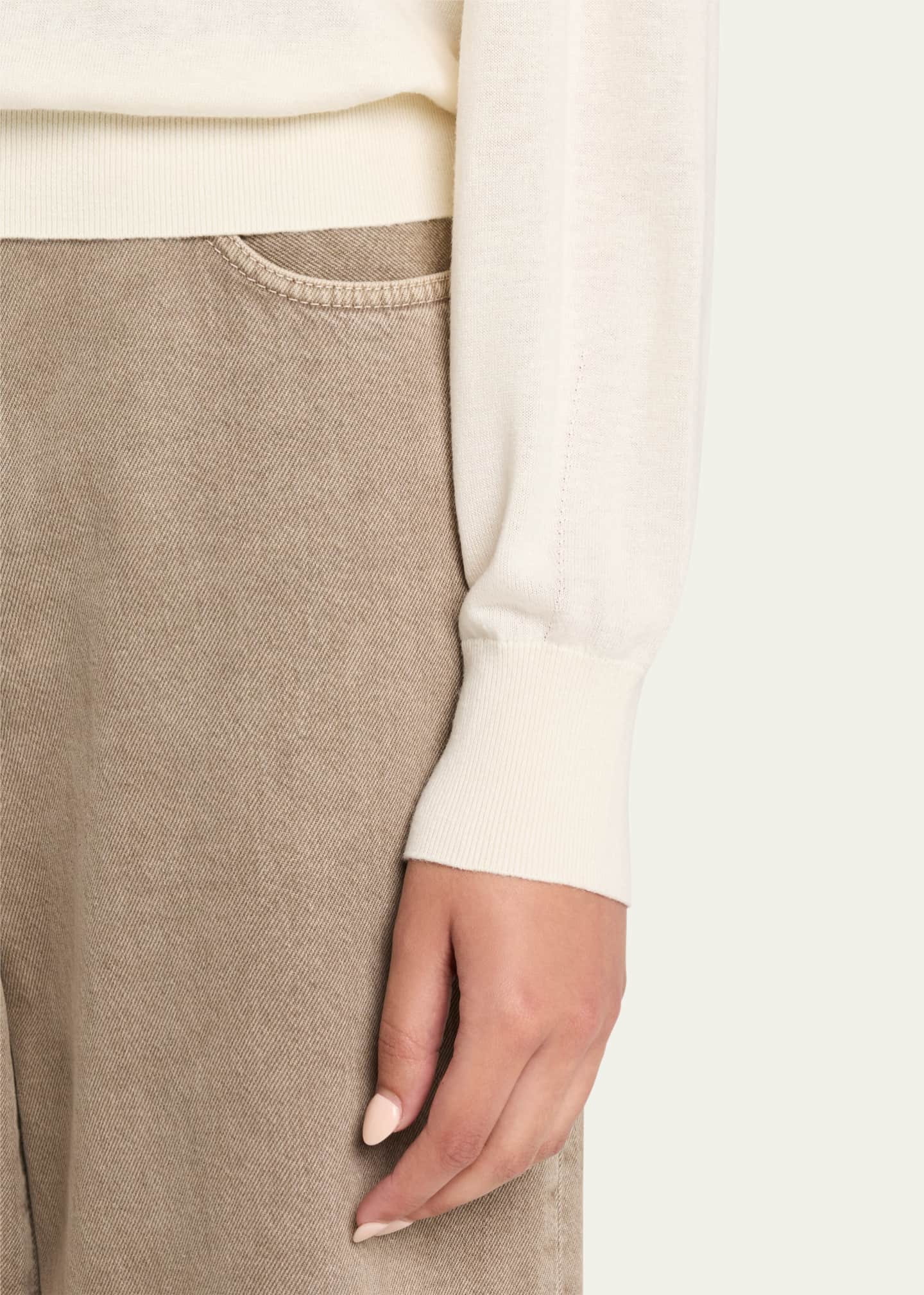 Guest in Residence The V Silk-Linen Sweater Image 5 of 5