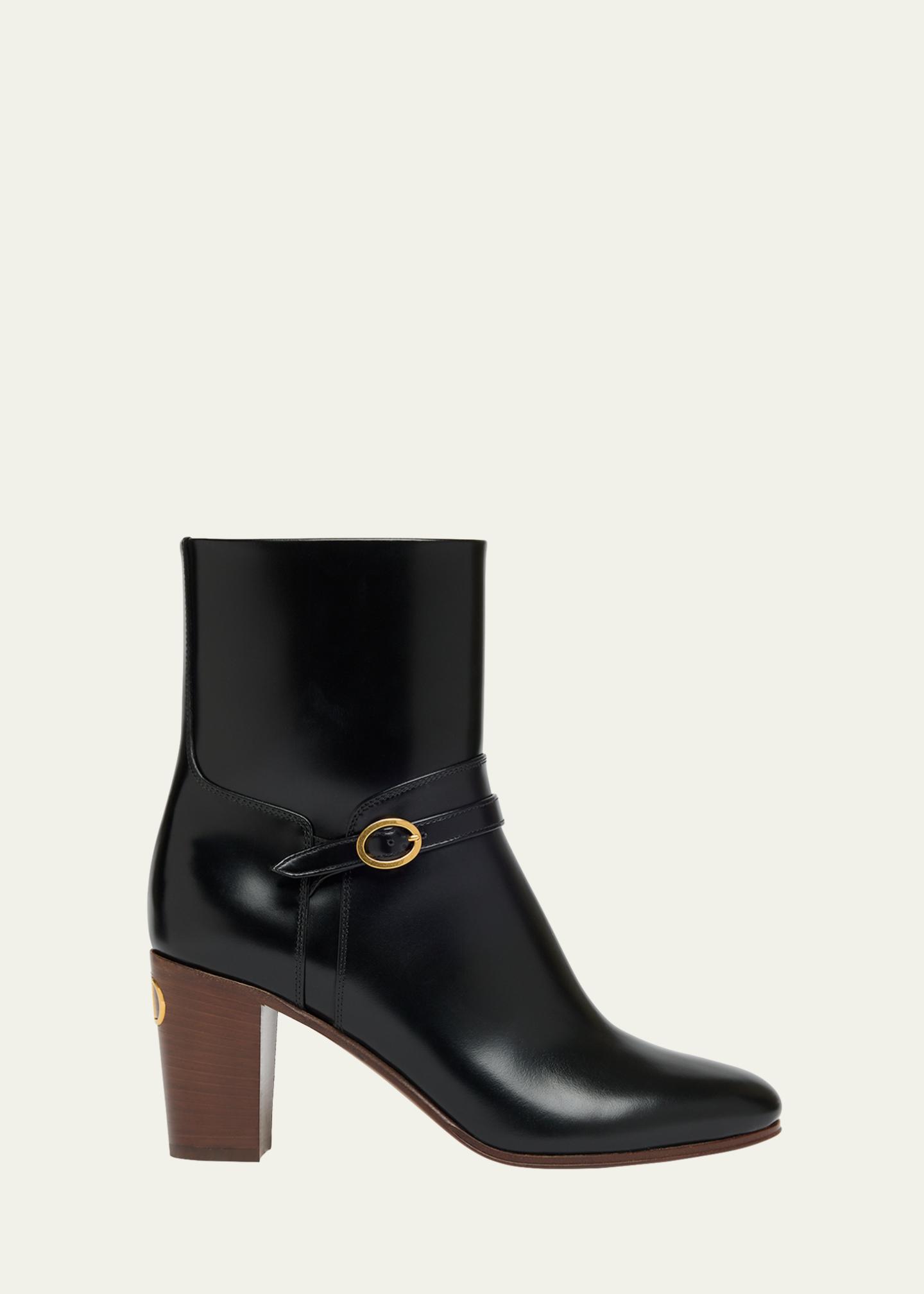 Valentino Garavani Pattie Leather Buckle Ankle Boots - Bergdorf 