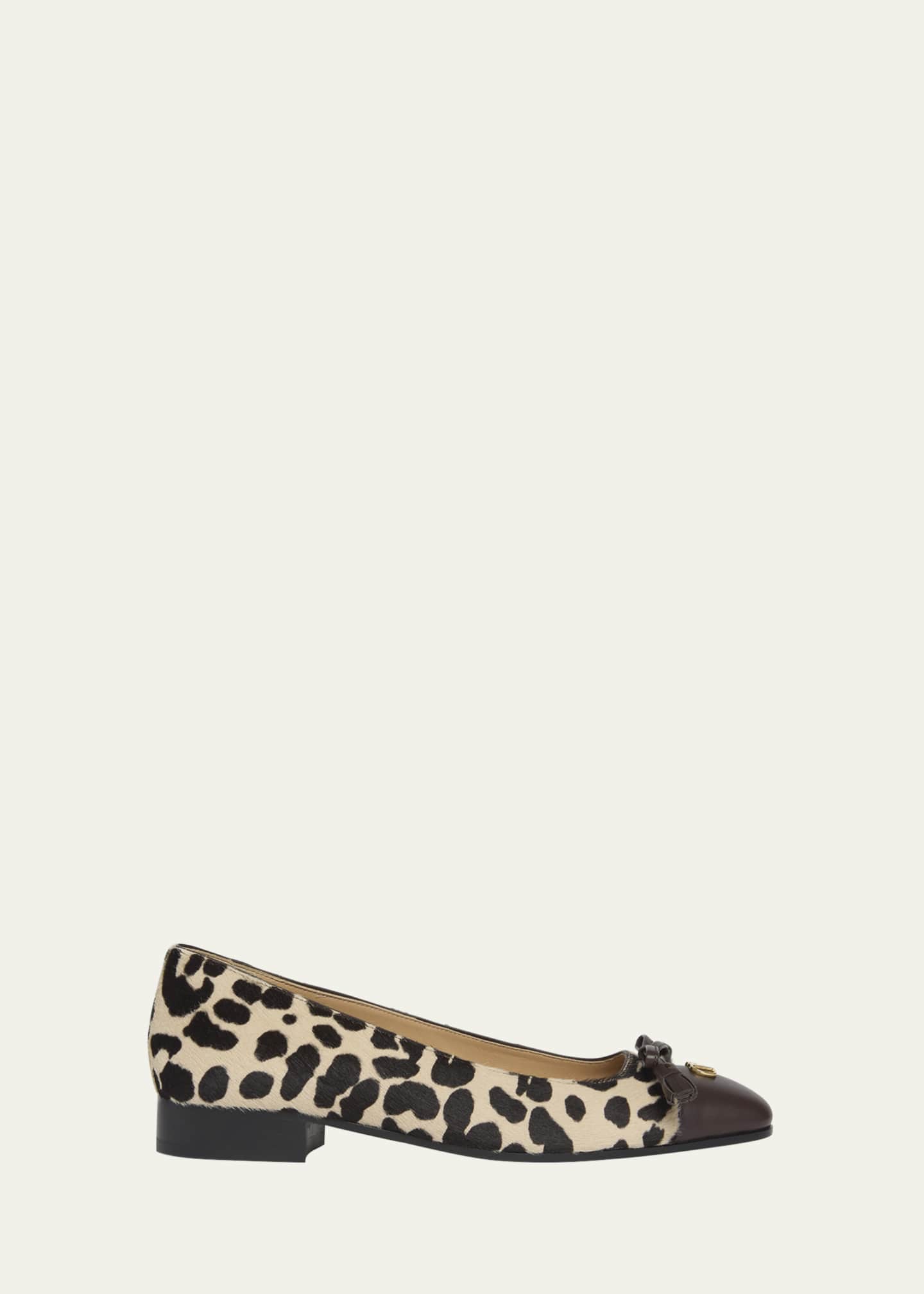 バレエシューズ VALET DU ROI BALLET FLATS Valet Du Roi leather ballet flats in white - Valentino