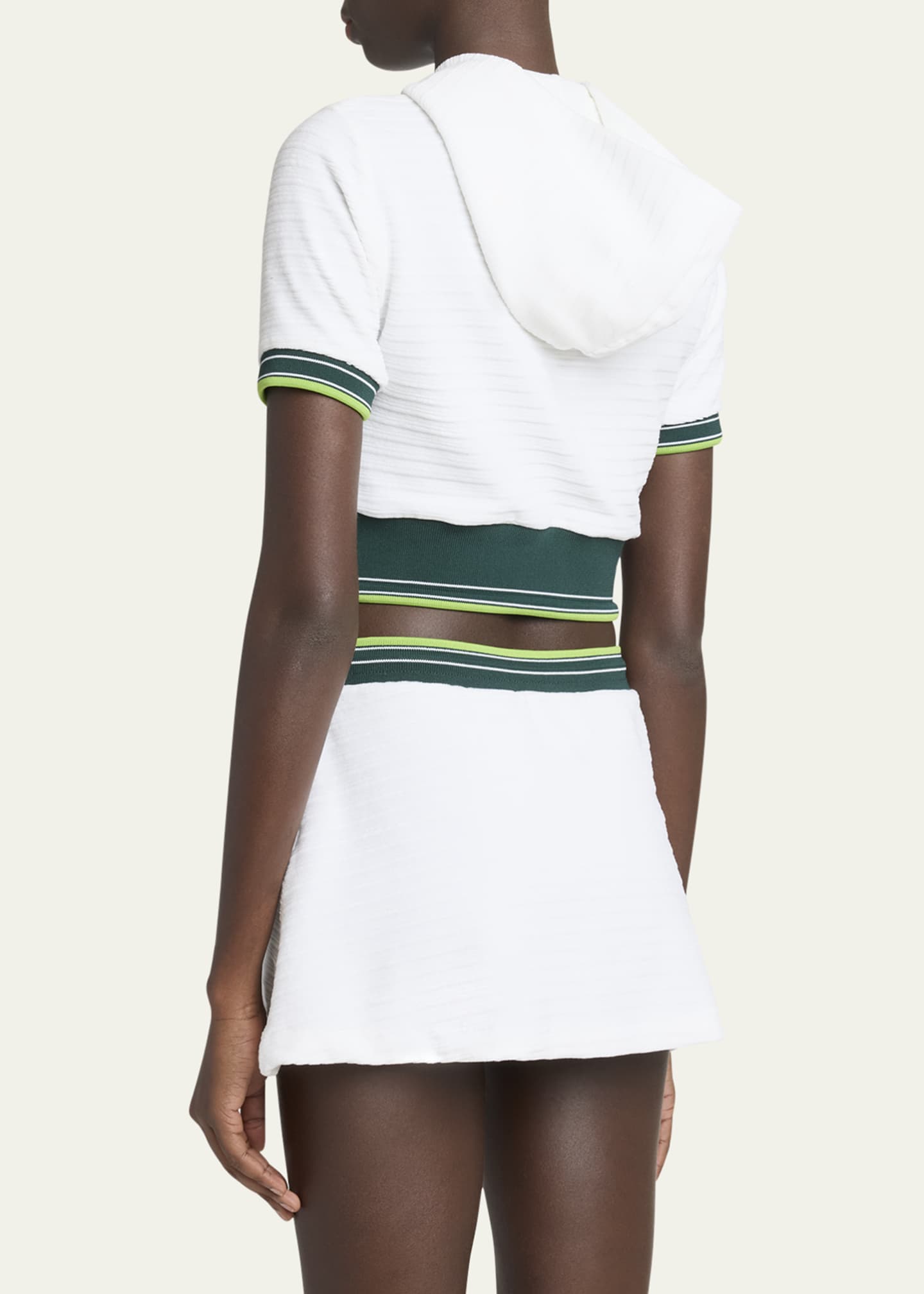 CASABLANCA Tennis Hooded Short-Sleeve Top Image 3 of 5