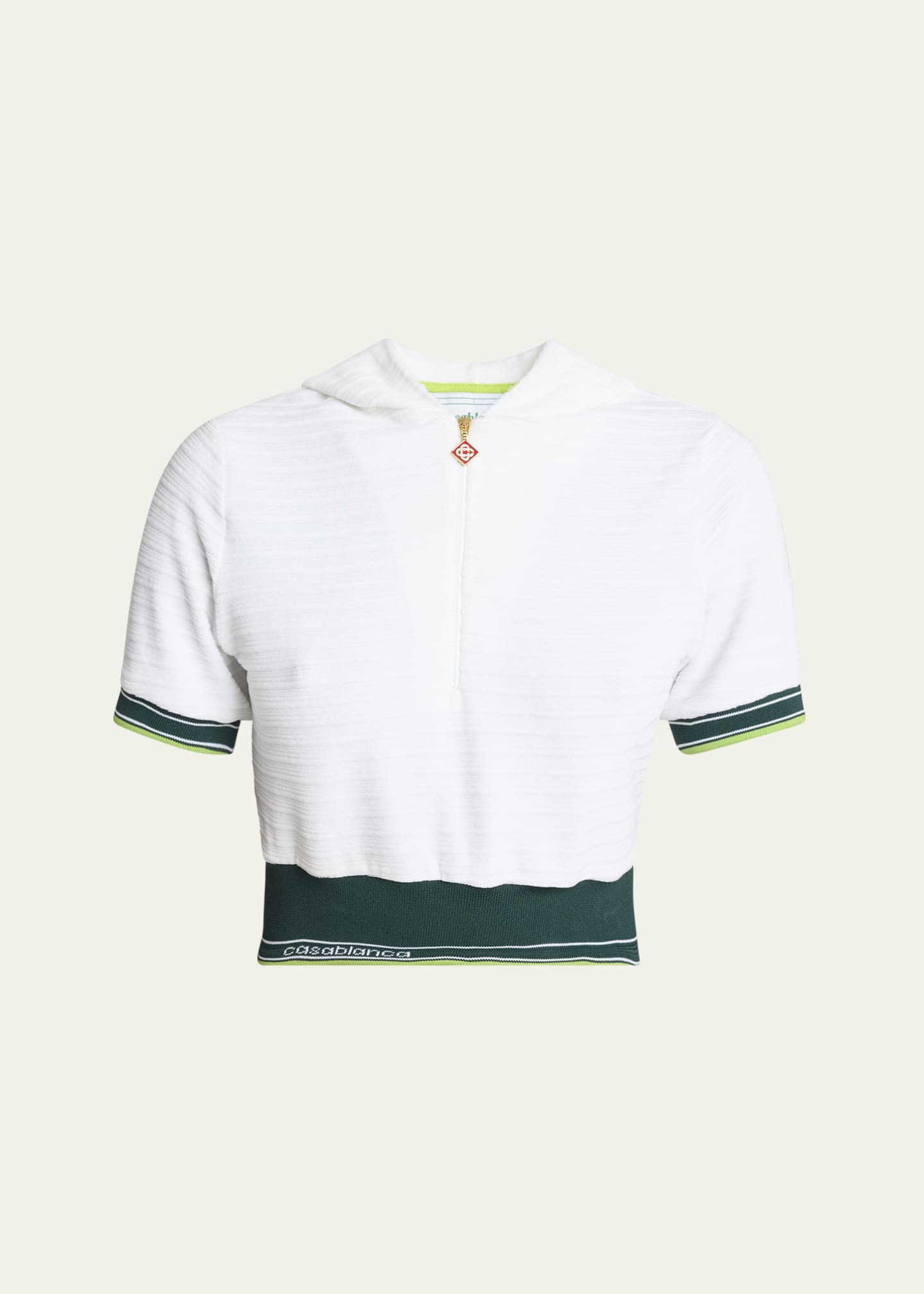 CASABLANCA Tennis Hooded Short-Sleeve Top Image 1 of 5