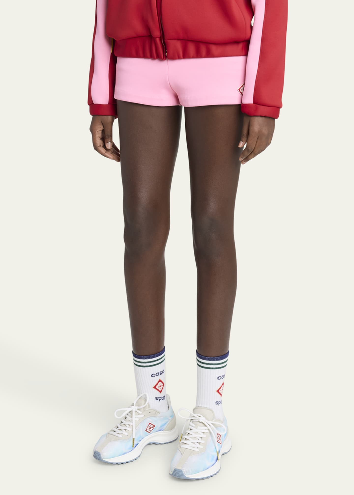 CASABLANCA Colorblock Drawstring Mini Shorts Image 4 of 5