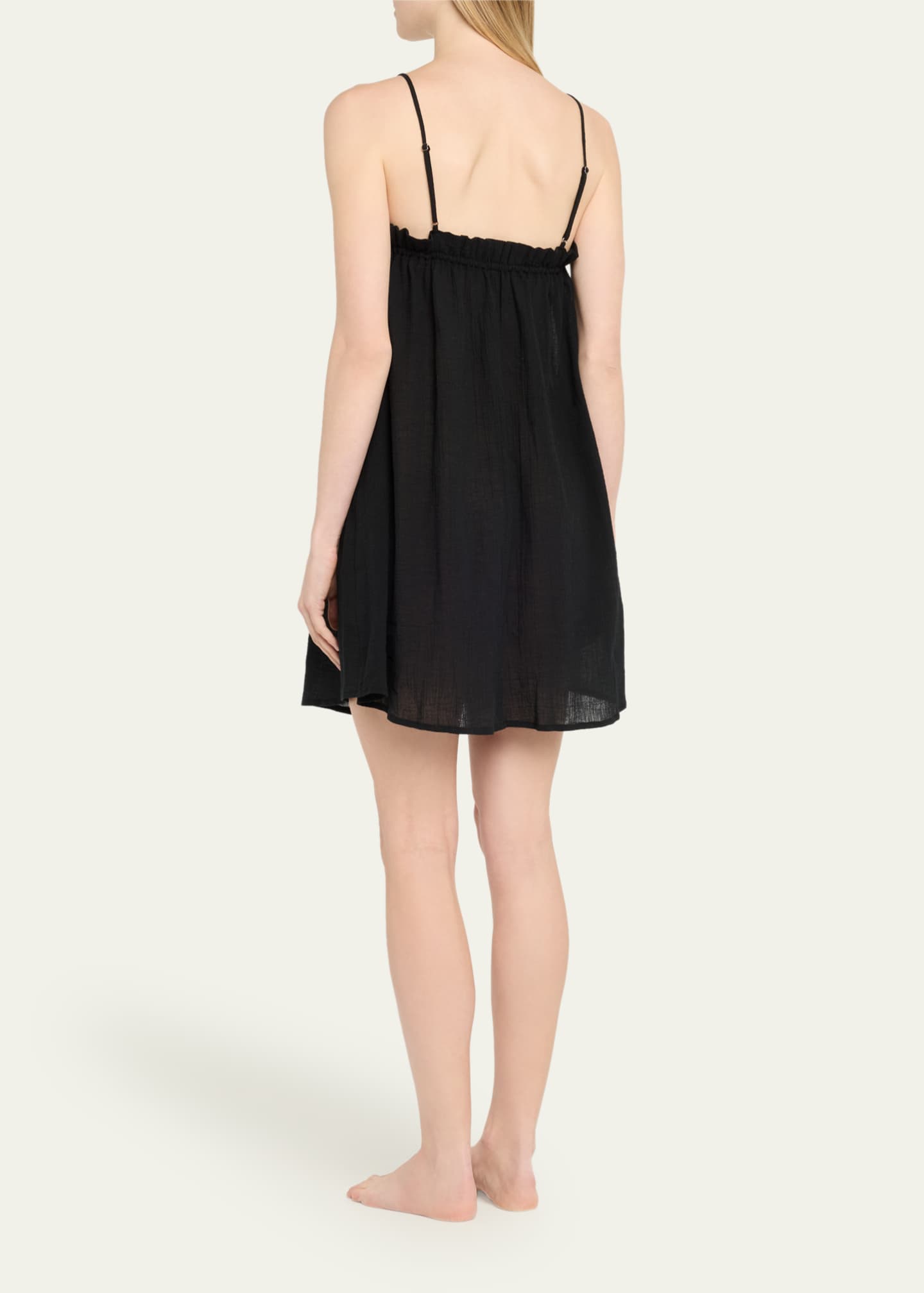 Andine Maradona Ruffle Cotton Gauze Chemise Image 3 of 4