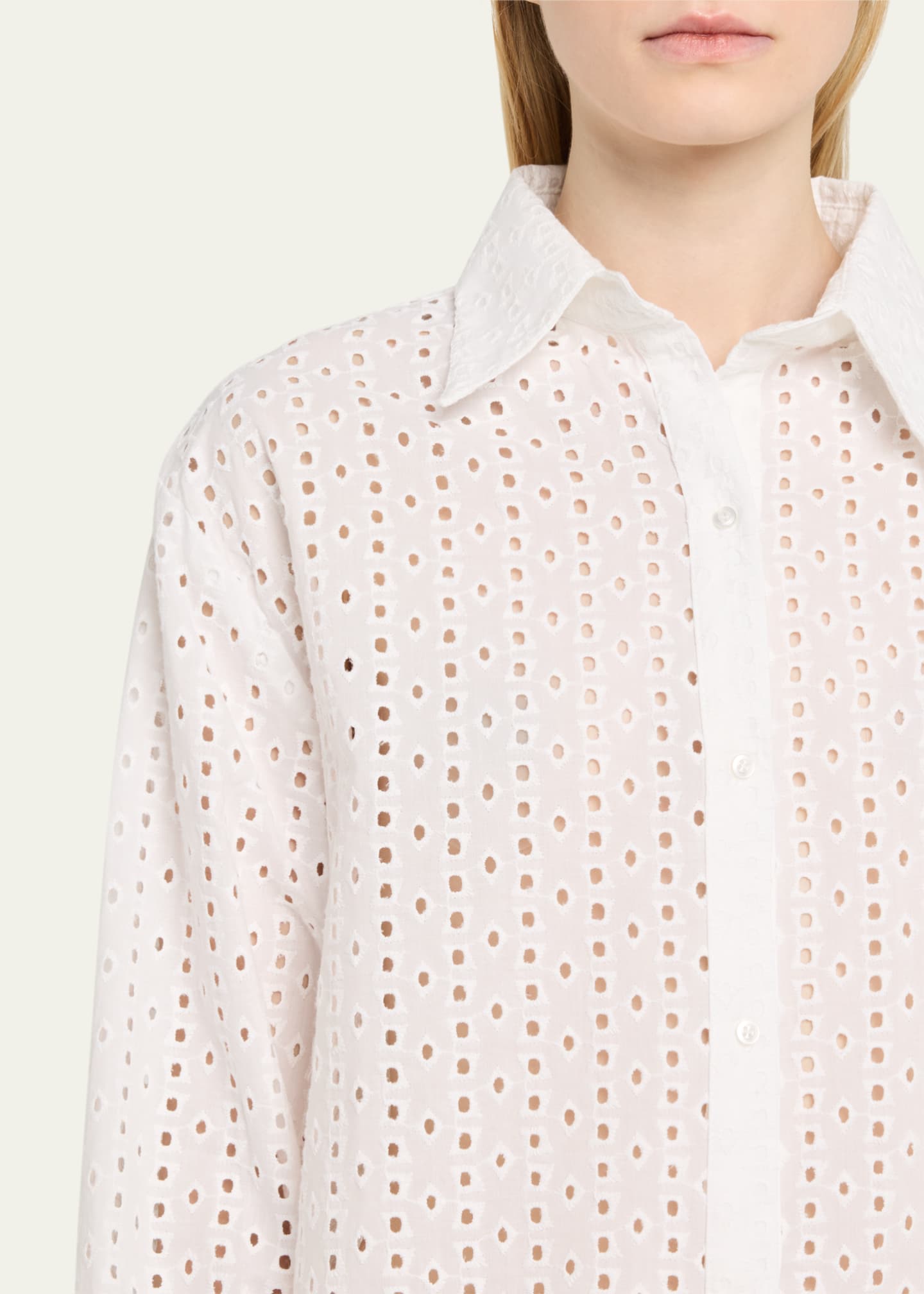 Andine Essen Eyelet-Embroidered Cotton Blouse Image 5 of 5
