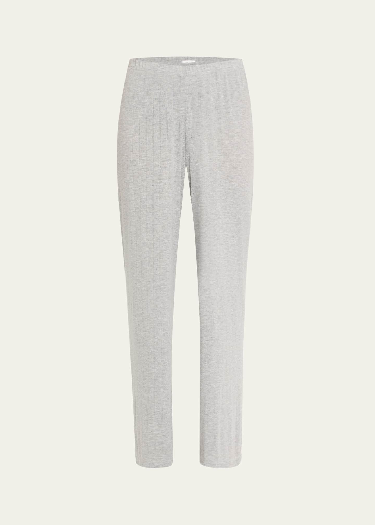 Andine Soleil Straight-Leg Pointelle Knit Lounge Pants Image 1 of 5