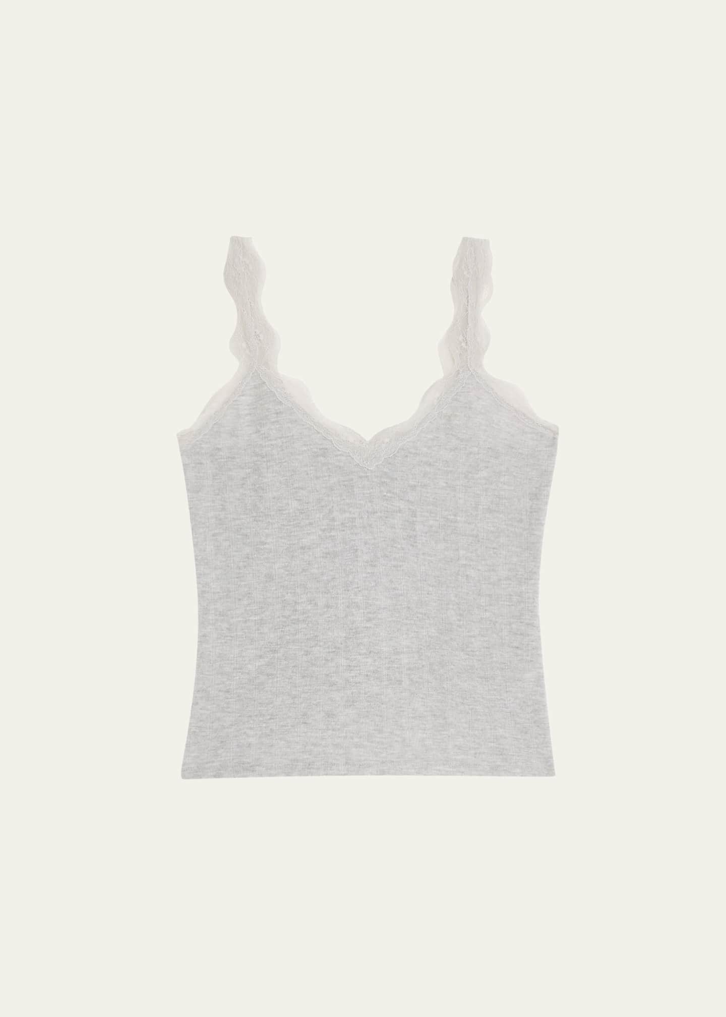 Andine Mariela Lace-Trim Pointelle Tank Image 1 of 5