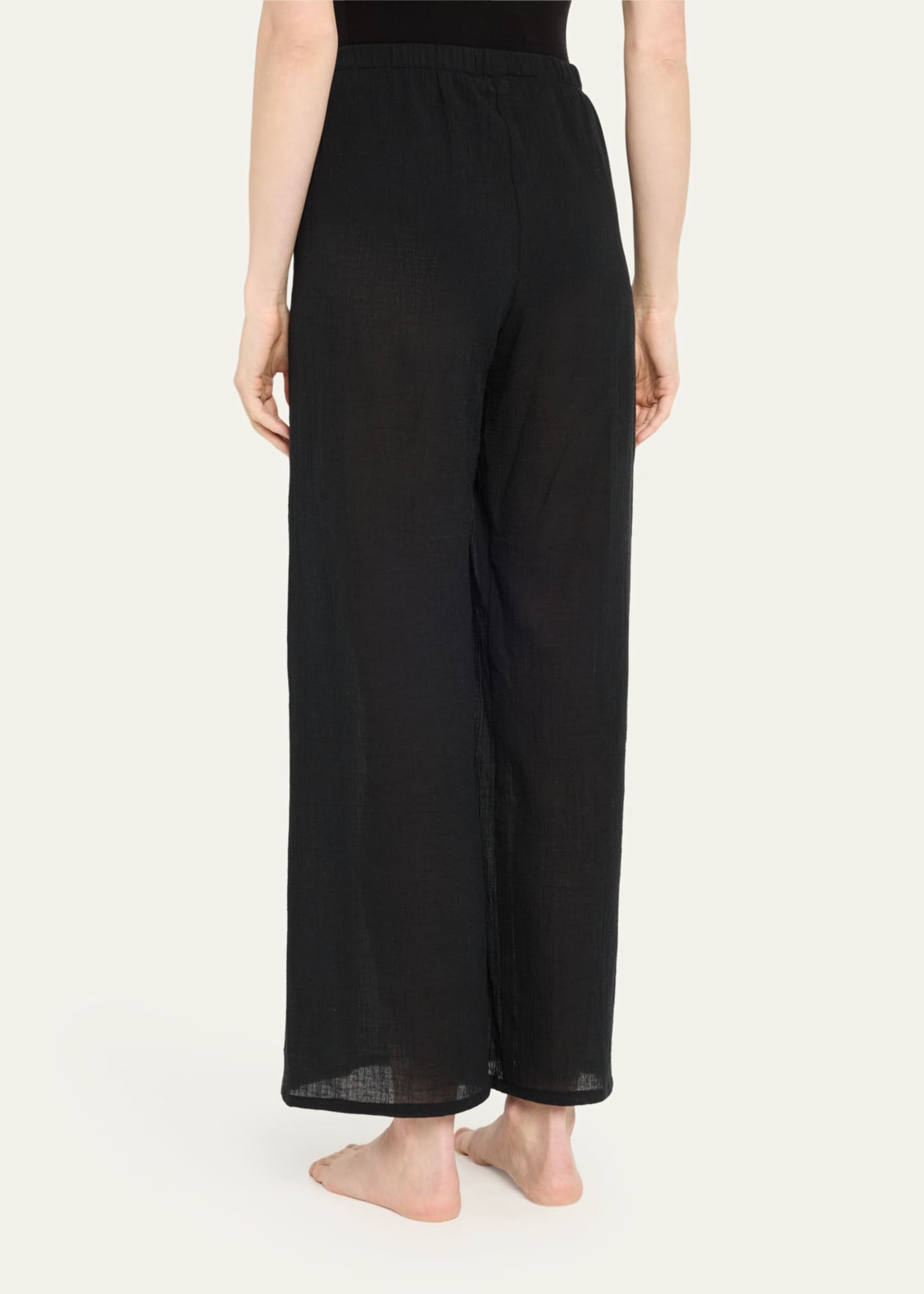 Andine Cavani Wide-Leg Cotton Gauze Pants Image 3 of 5