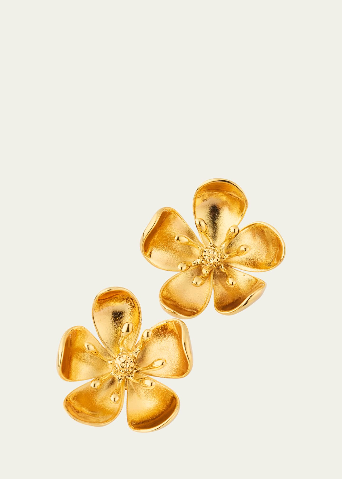 Oscar de la Renta Small Cherry Blossom Stud Earrings Image 1 of 4