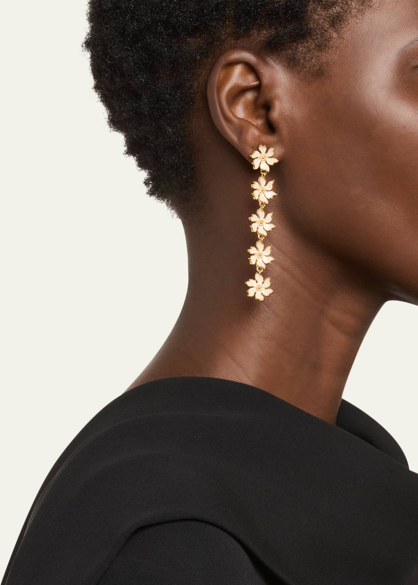 Oscar de la Renta Cherry Blossom 5-Drop Earrings Image 2 of 4