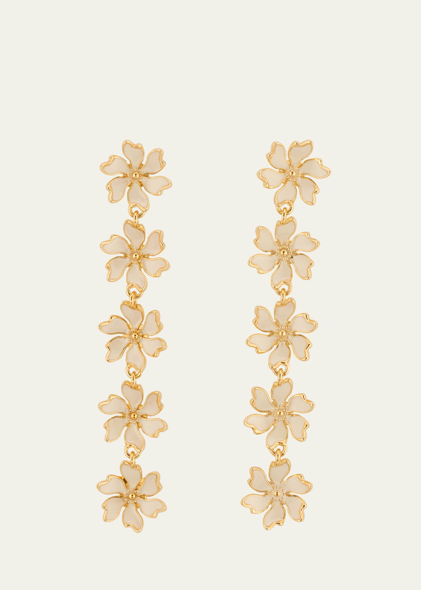 Oscar de la Renta Cherry Blossom 5-Drop Earrings Image 1 of 4
