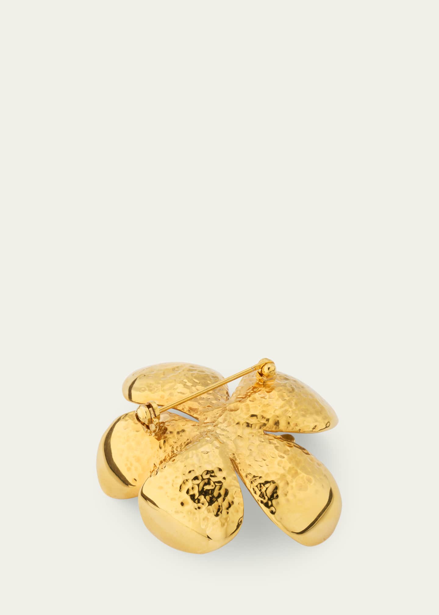 Oscar de la Renta Cherry Blossom Enamel Brooch Image 4 of 4