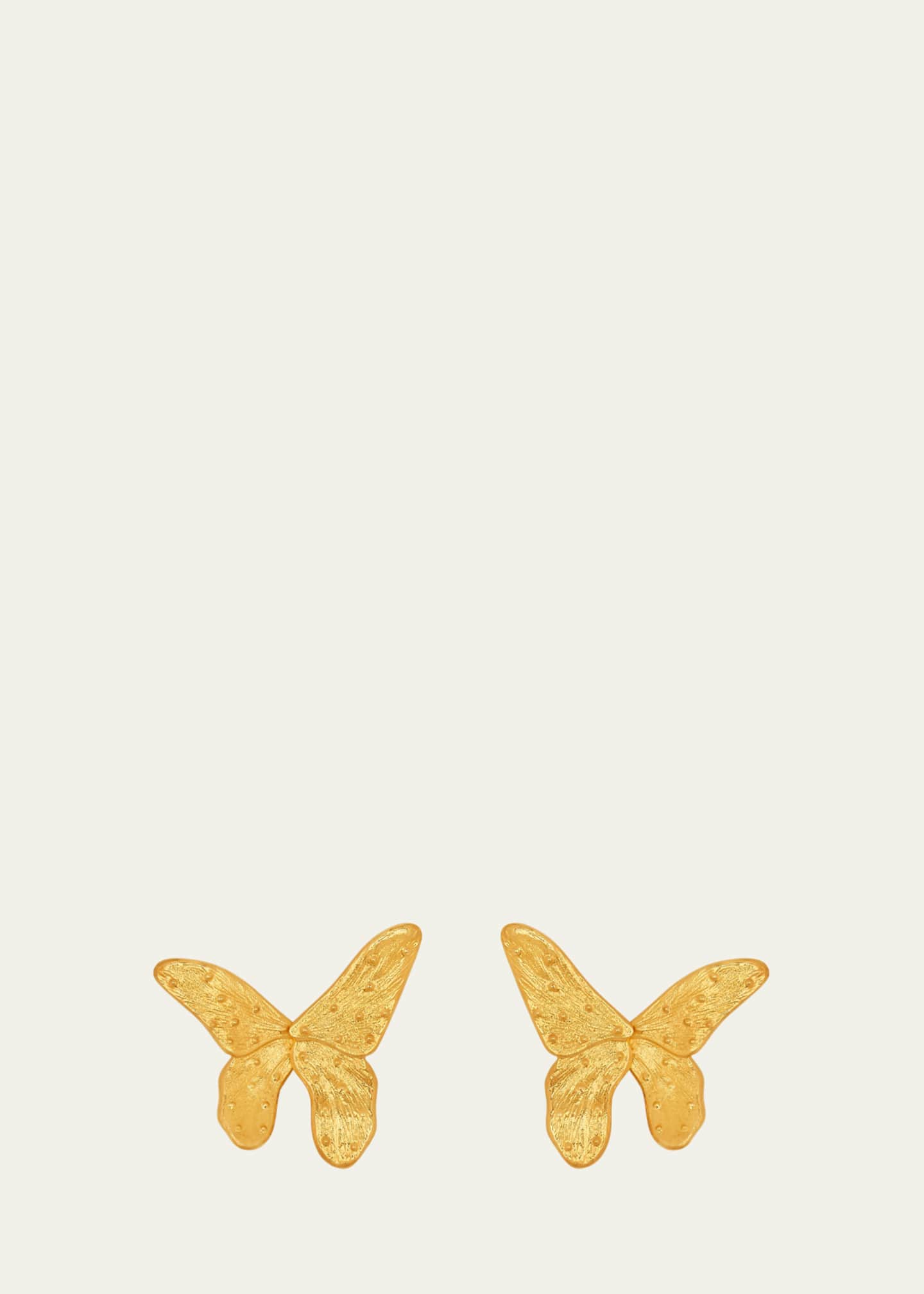 Oscar de la Renta Butterfly Stud Earrings Image 1 of 2