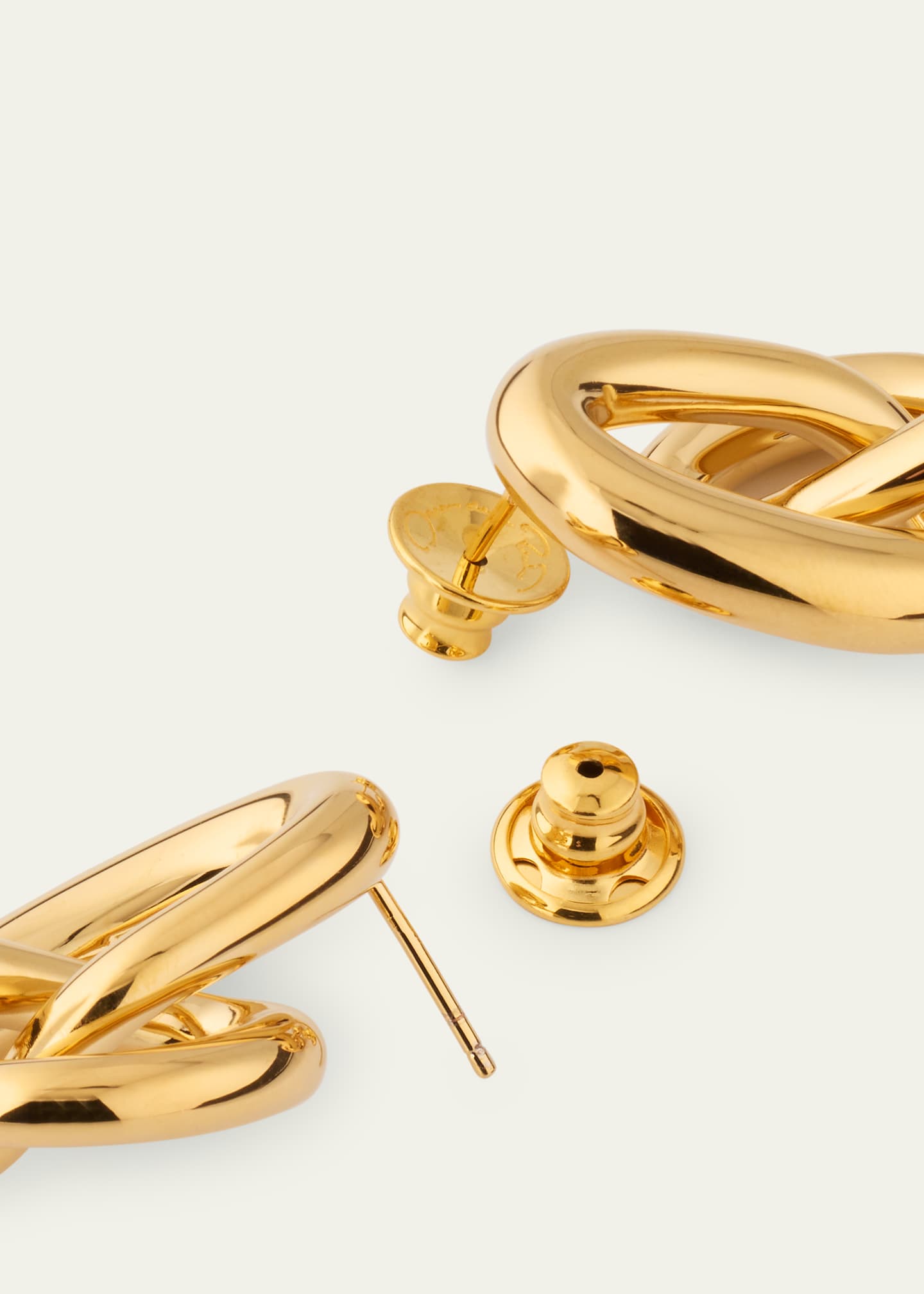Oscar de la Renta Twisted Knot Stud Earrings Image 4 of 4