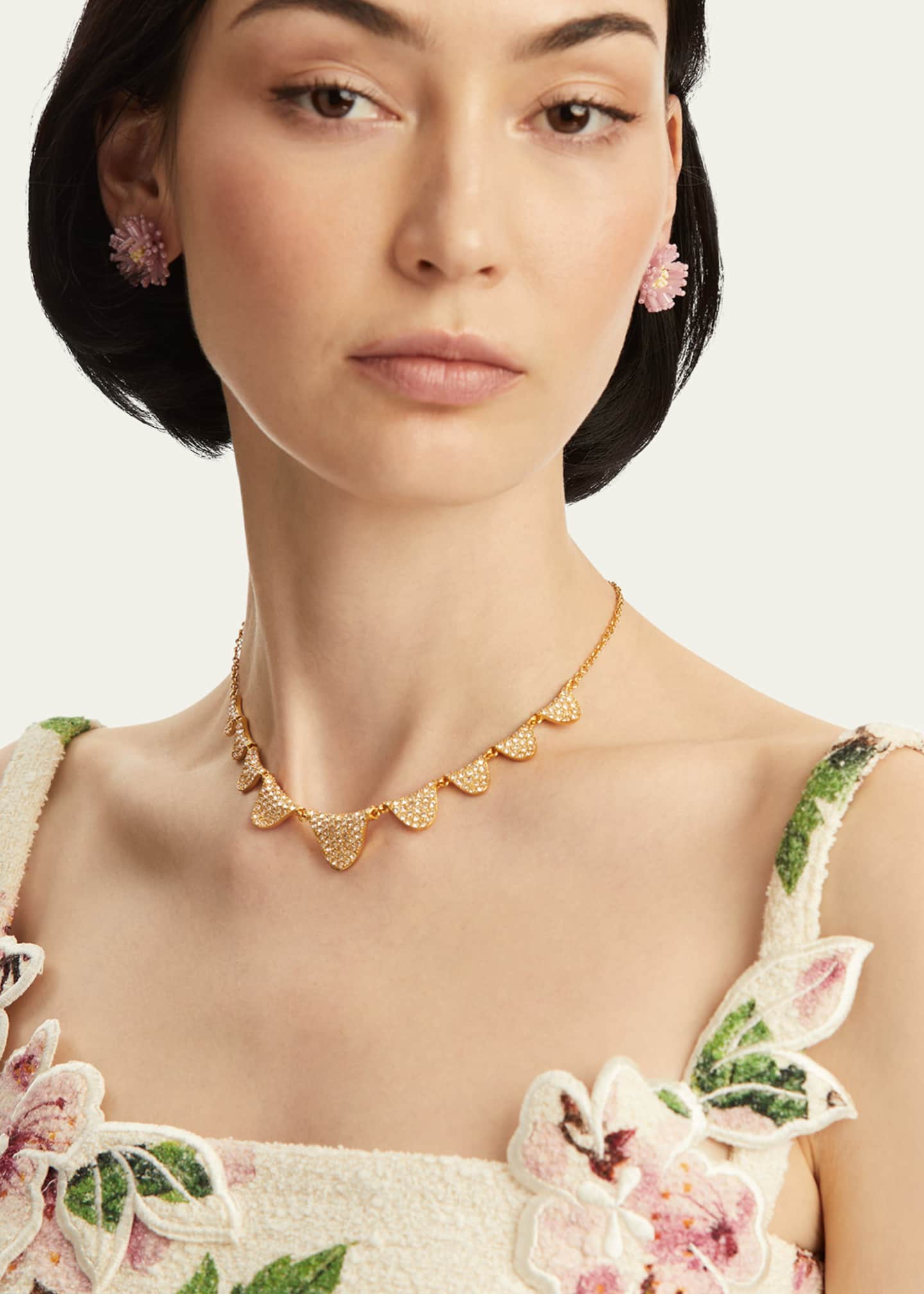 Oscar de la Renta Pave Twist Necklace Image 2 of 2