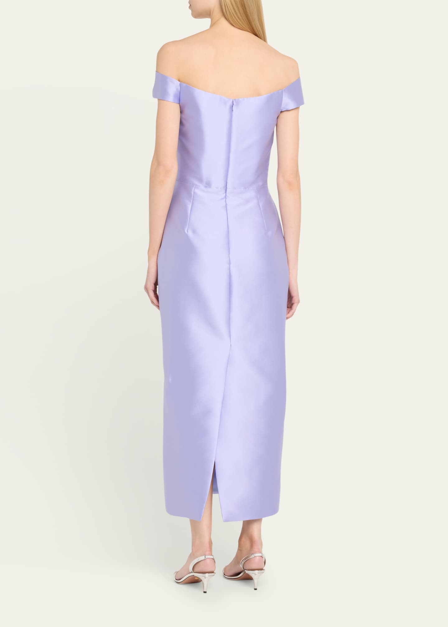 Off-the-Shoulder Mikado Pencil Dress