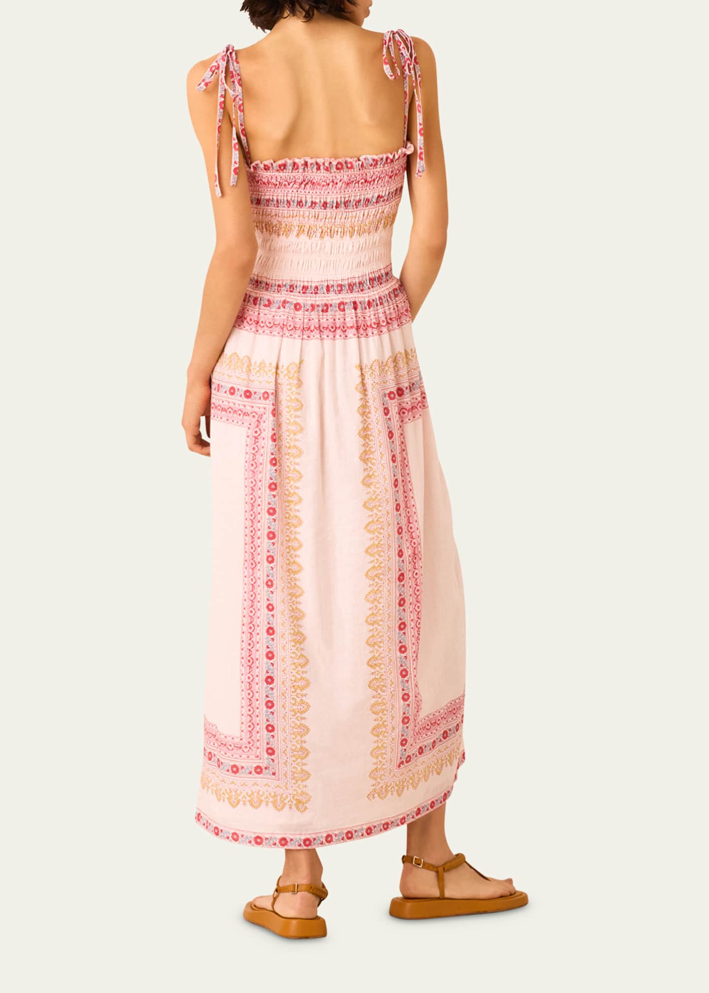 Alix of Bohemia Kaia Smocked Blush Tile Dress Image 3 of 3