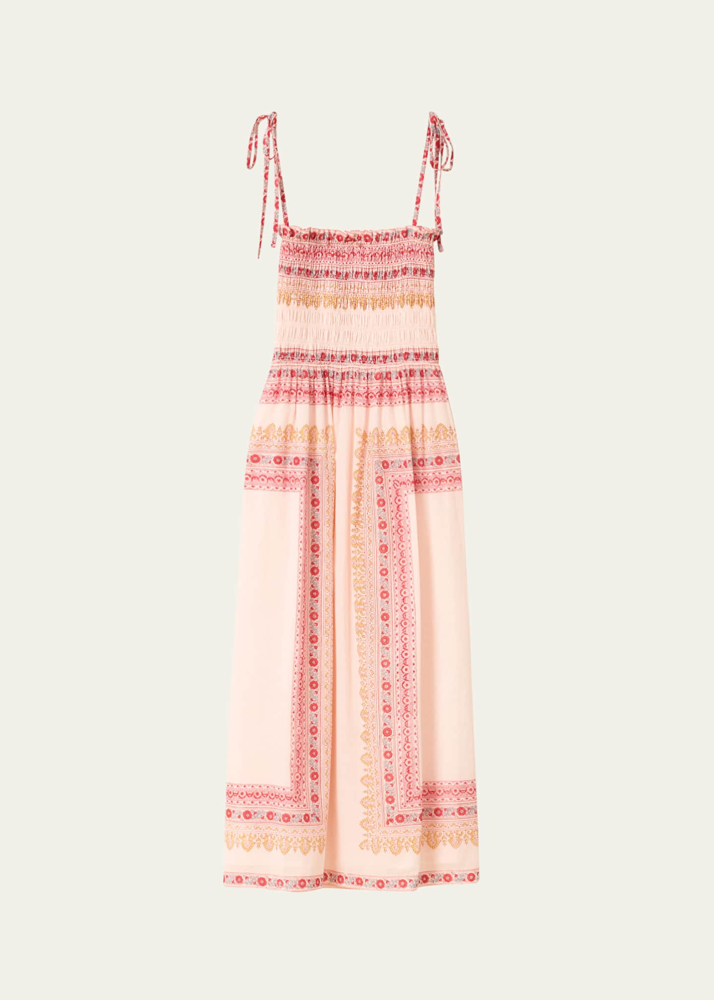 Alix of Bohemia Kaia Smocked Blush Tile Dress Image 1 of 3