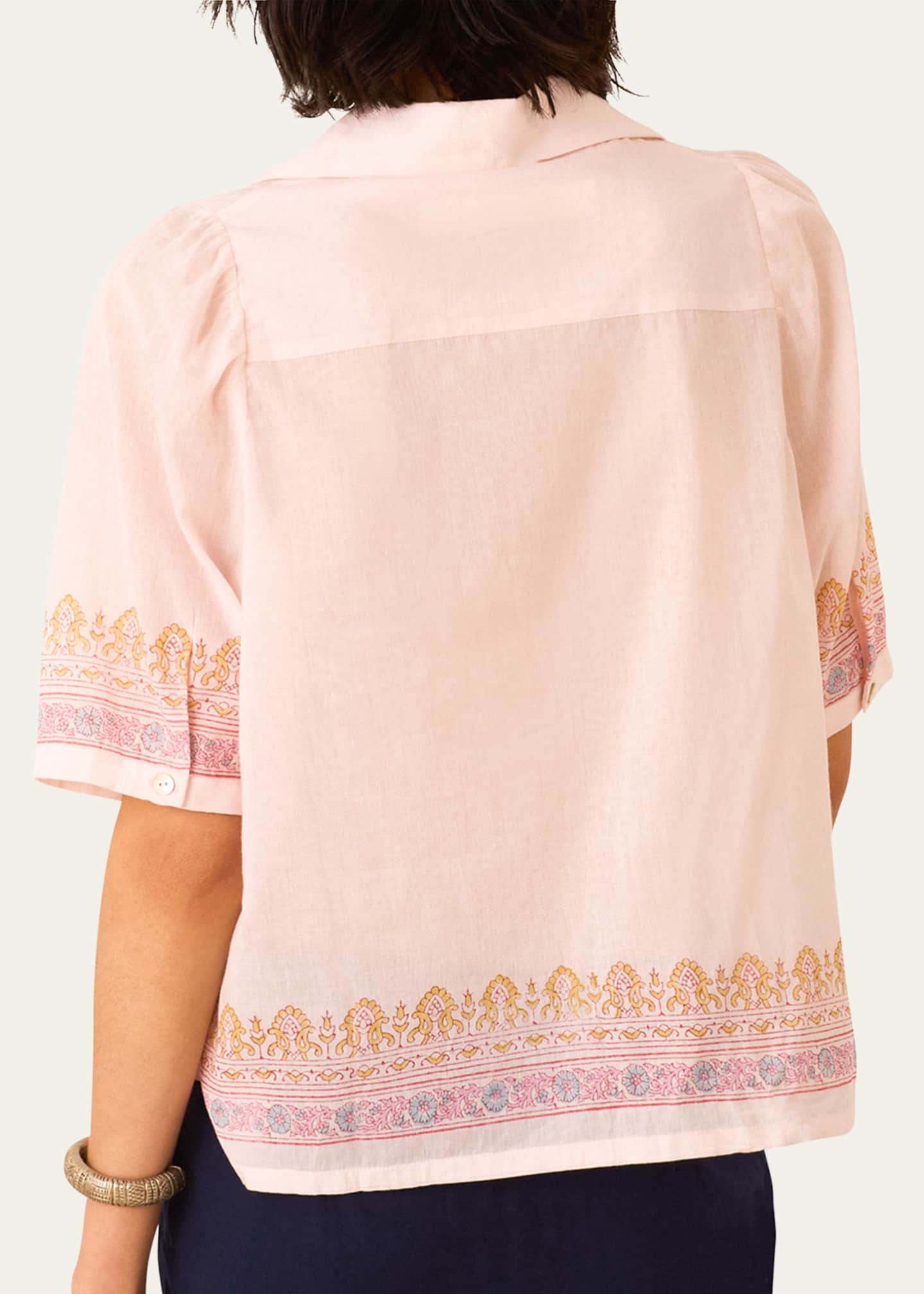 Alix of Bohemia Ophelia Blush Lattice Shirt Image 3 of 4