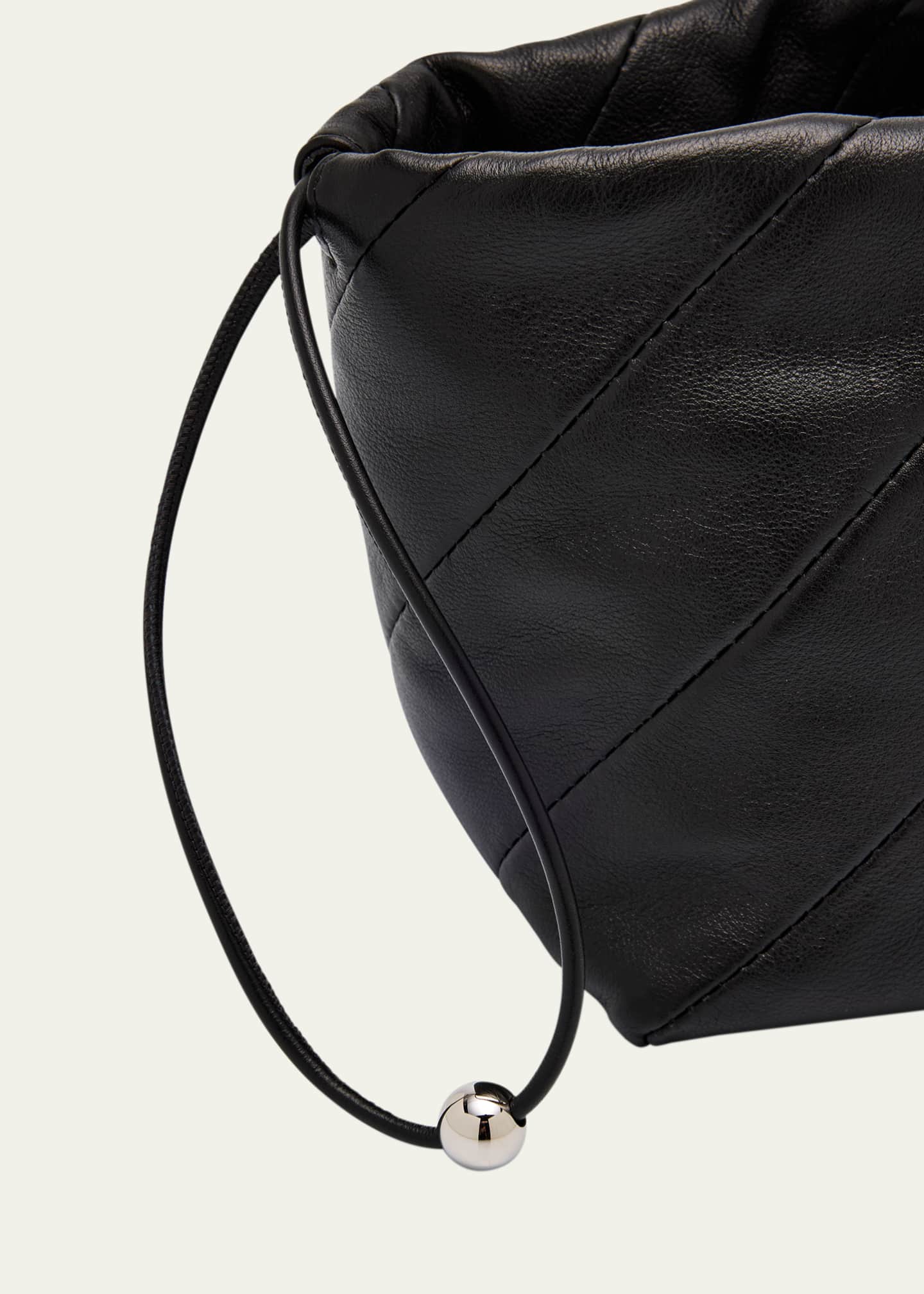 Maeden Miami Twisted Leather Drawstring Pouch Bag - Bergdorf Goodman