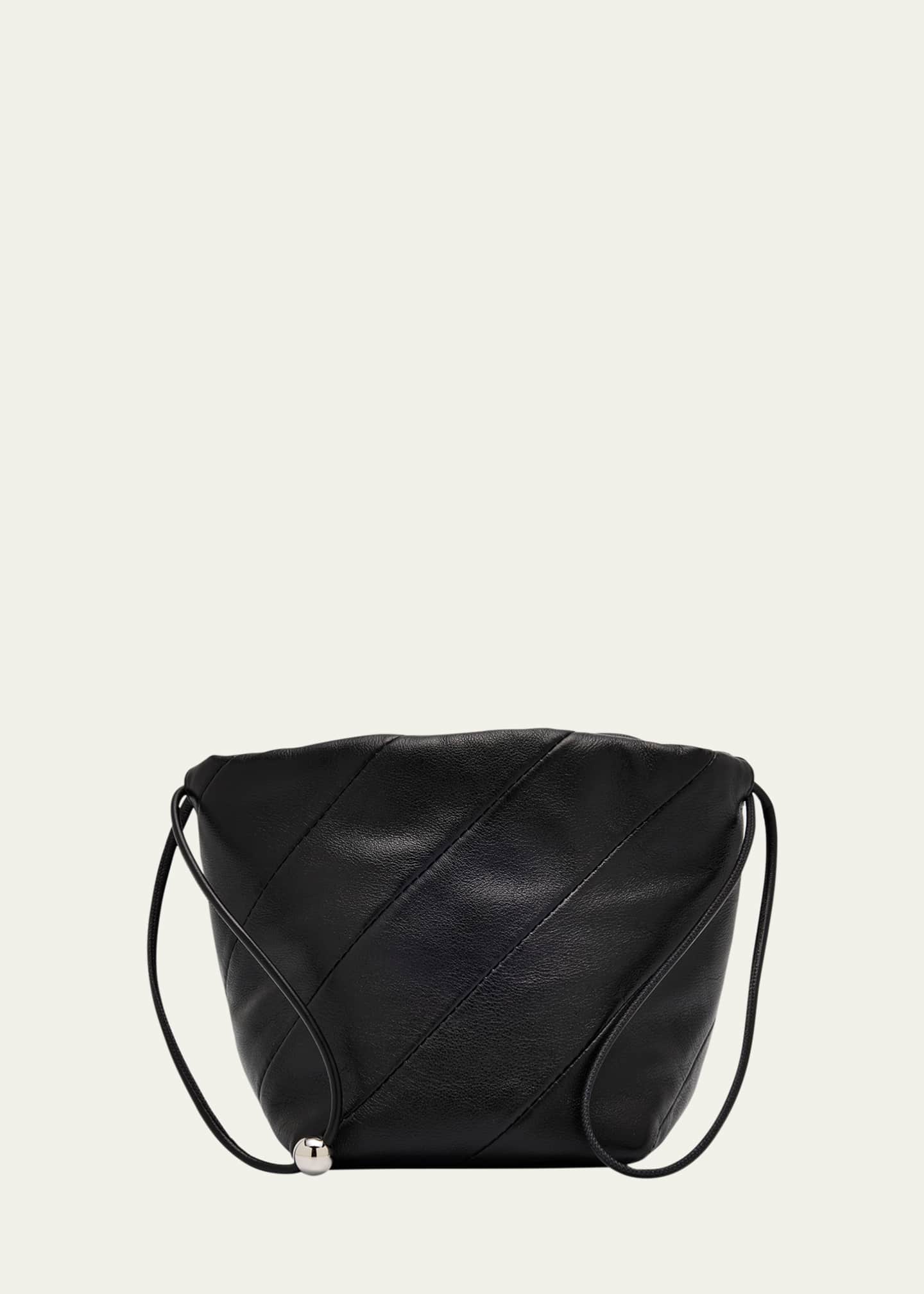 Maeden Miami Twisted Leather Drawstring Pouch Bag - Bergdorf Goodman