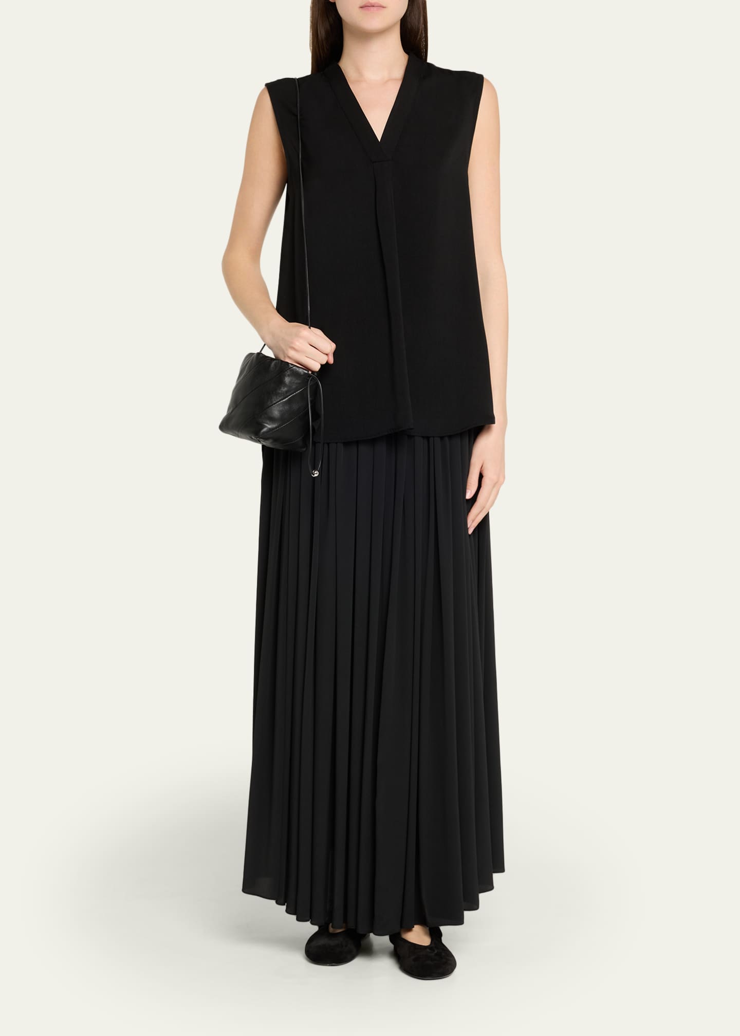 Maeden Miami Twisted Leather Drawstring Pouch Bag - Bergdorf Goodman